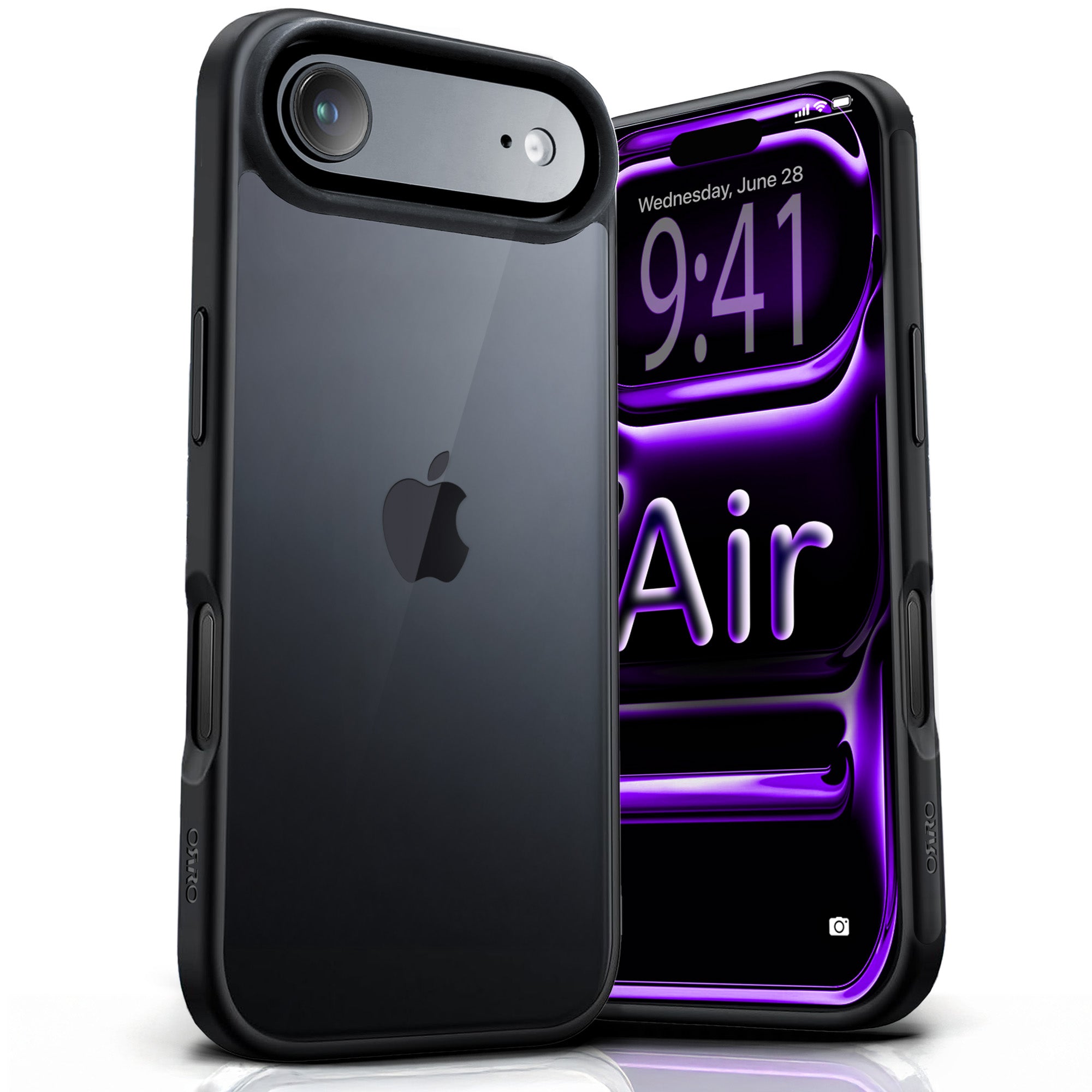 ORRO iPhone 17 Series Case - Black Edge Clear Back