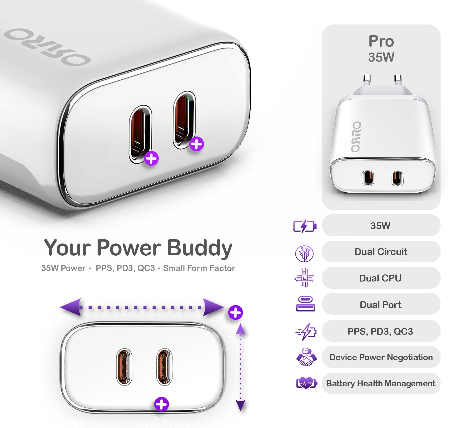 35W Fast Charger · Pro Series