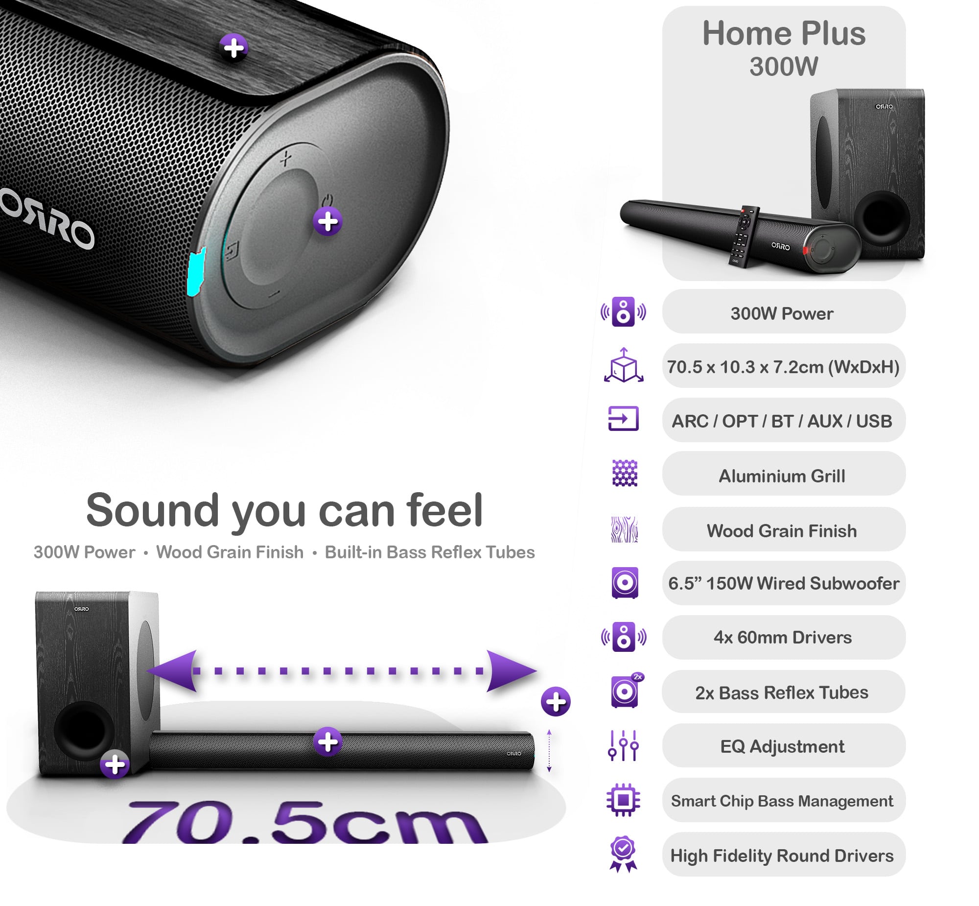 Home Plus Series Soundbar · 300W