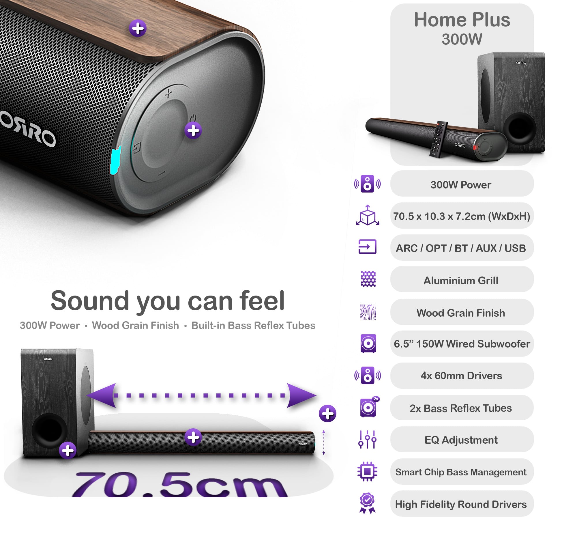Home Plus Series Soundbar · 300W