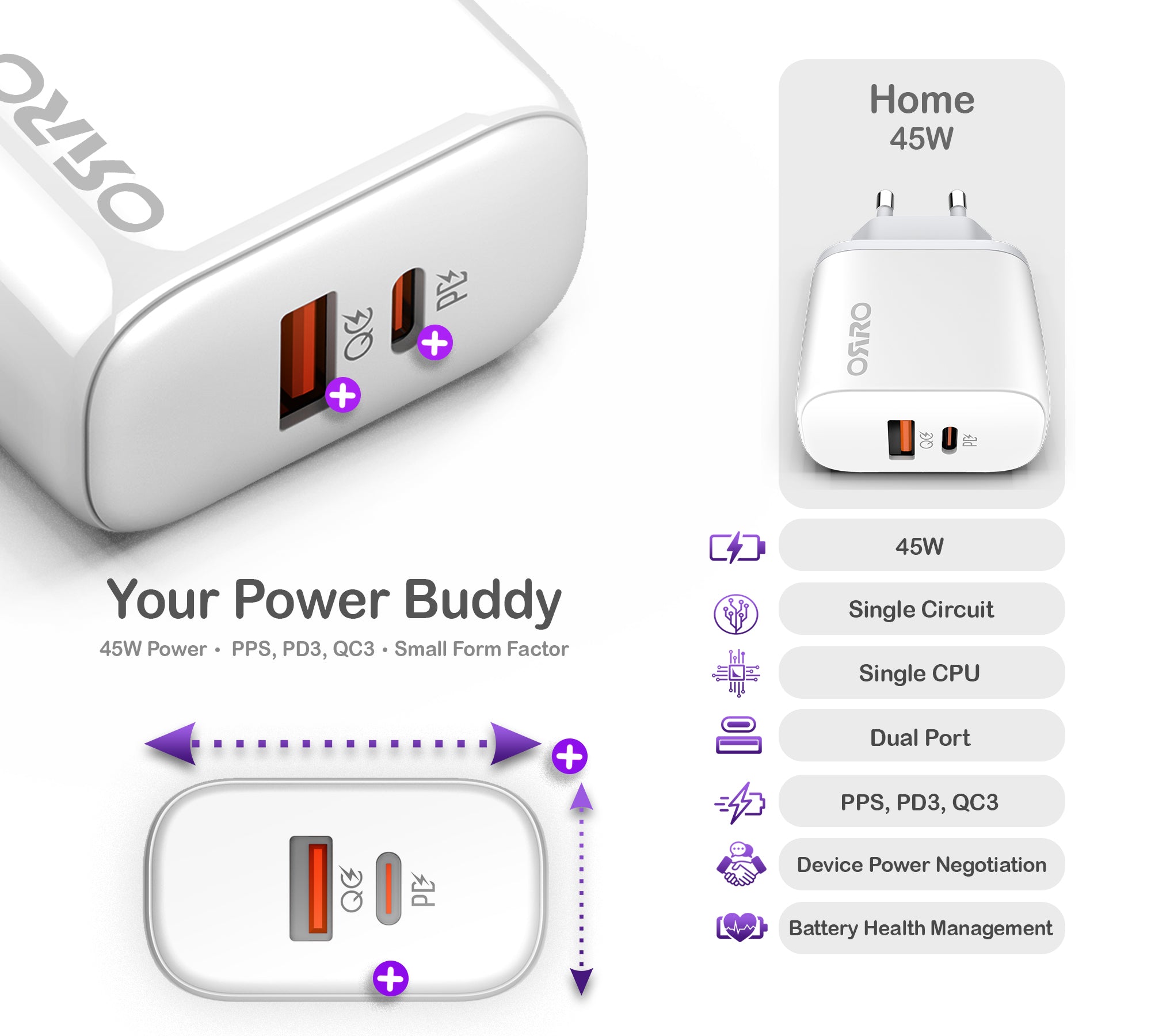 45W Fast Charger · Home Series