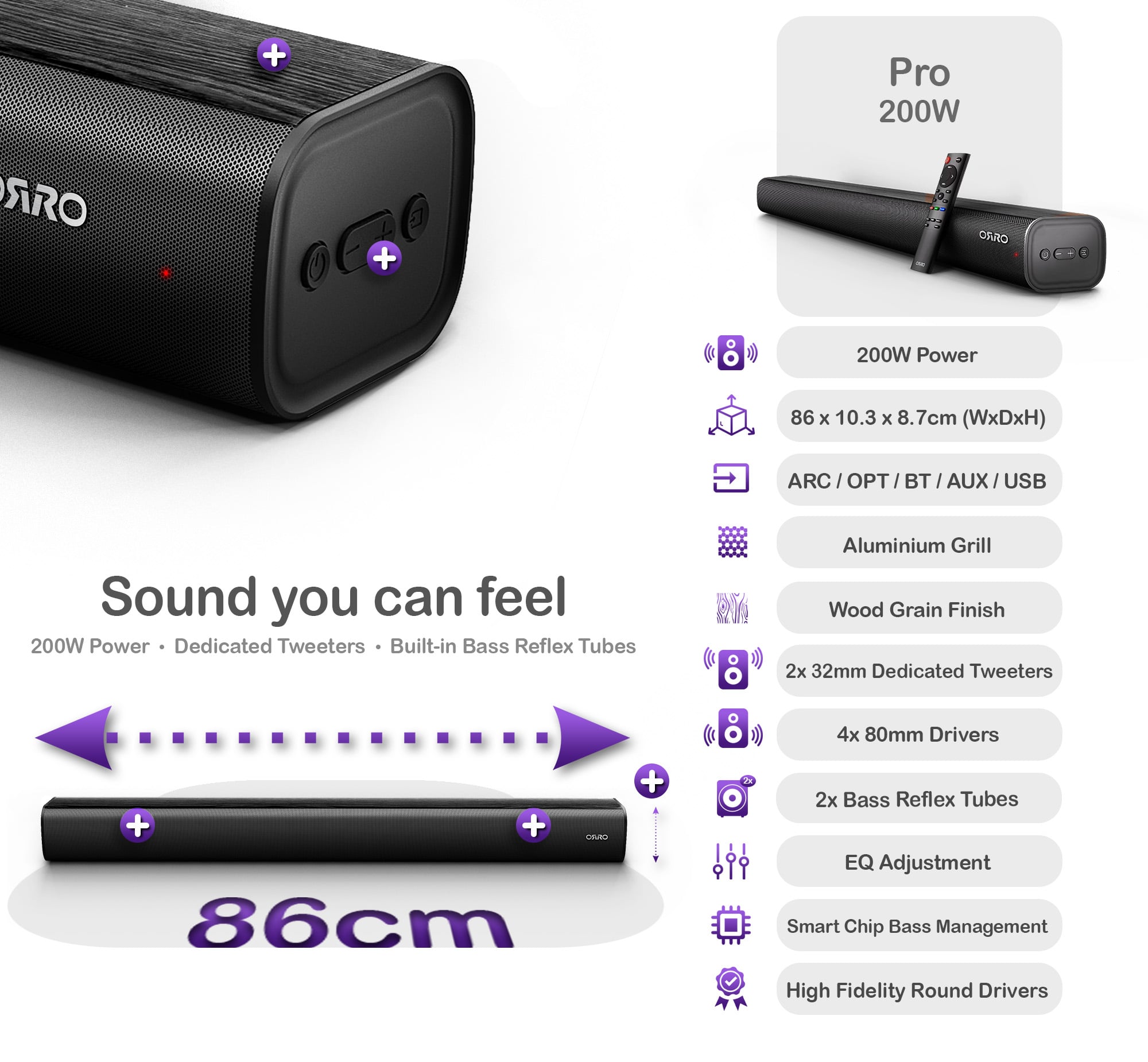 Pro Series Soundbar · 200W