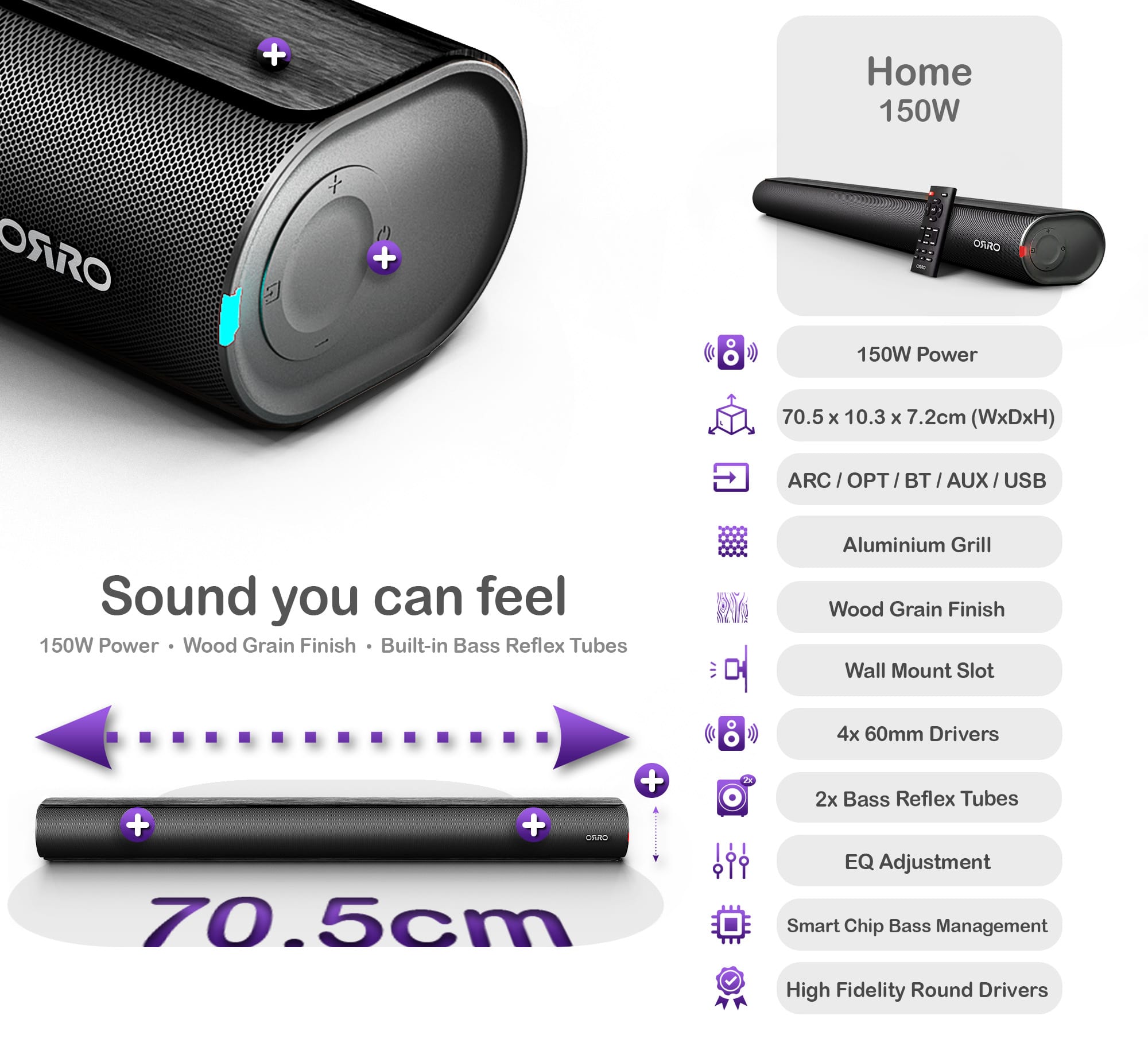 Home Series Soundbar · 150W