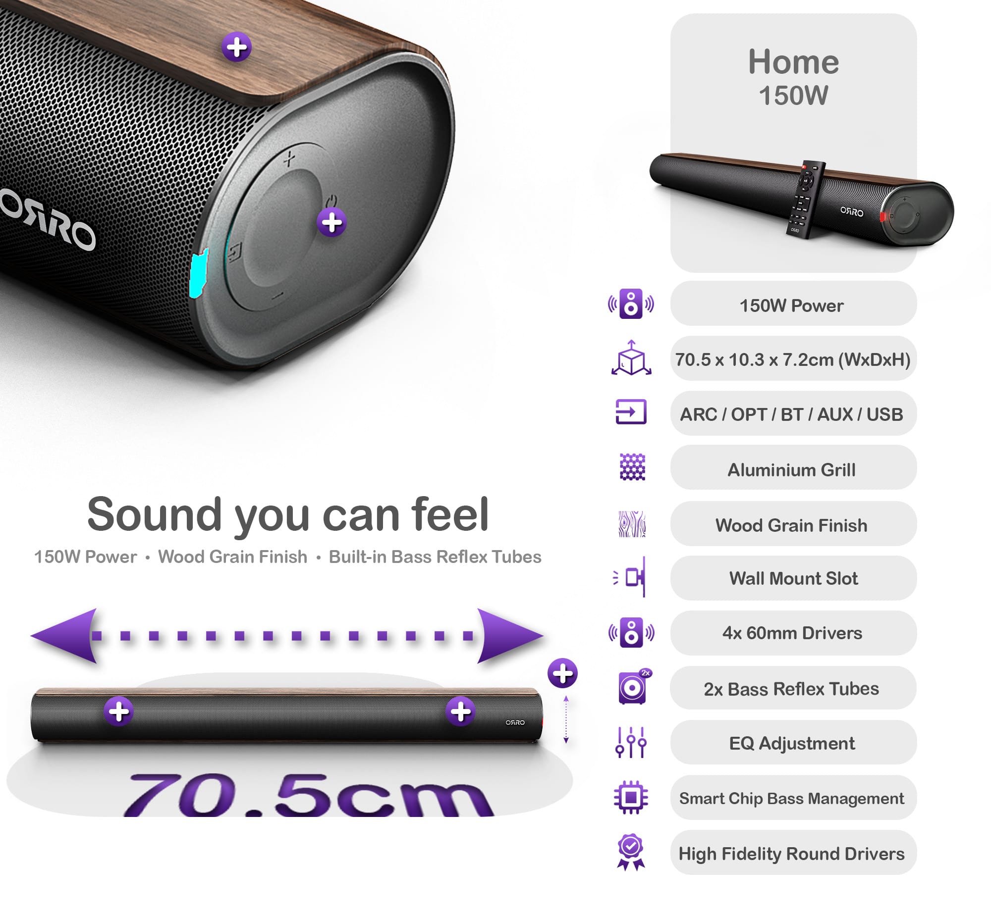 Home Series Soundbar · 150W