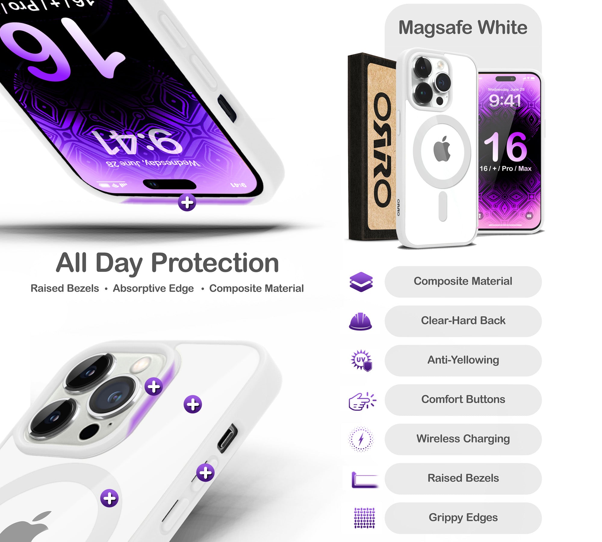ORRO iPhone 16 Series Case - MagSage Colours
