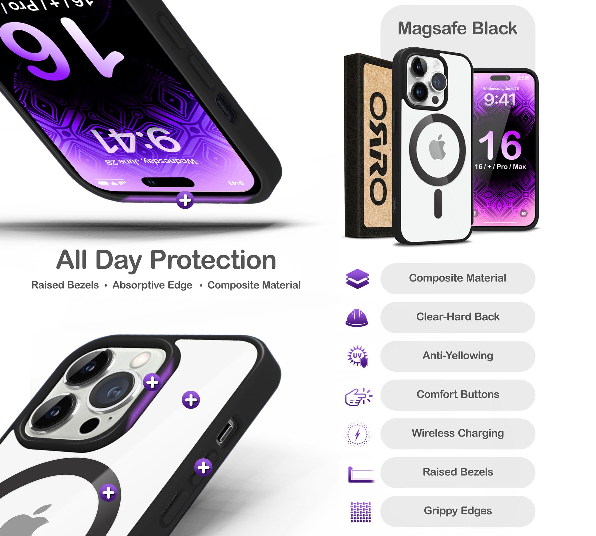 ORRO iPhone 16 Series Case - MagSage Colours