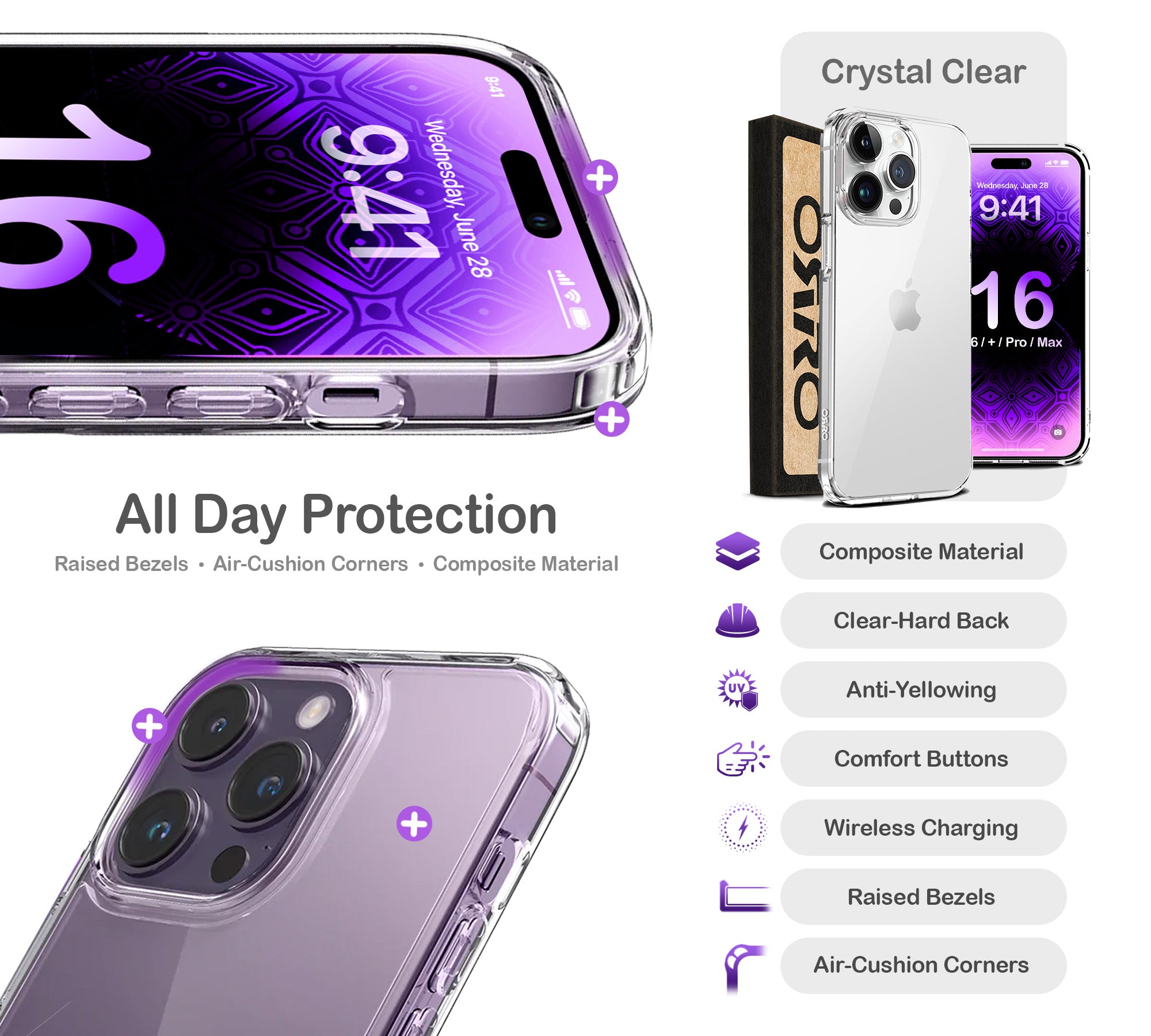 ORRO iPhone 16 Series Case - Clear