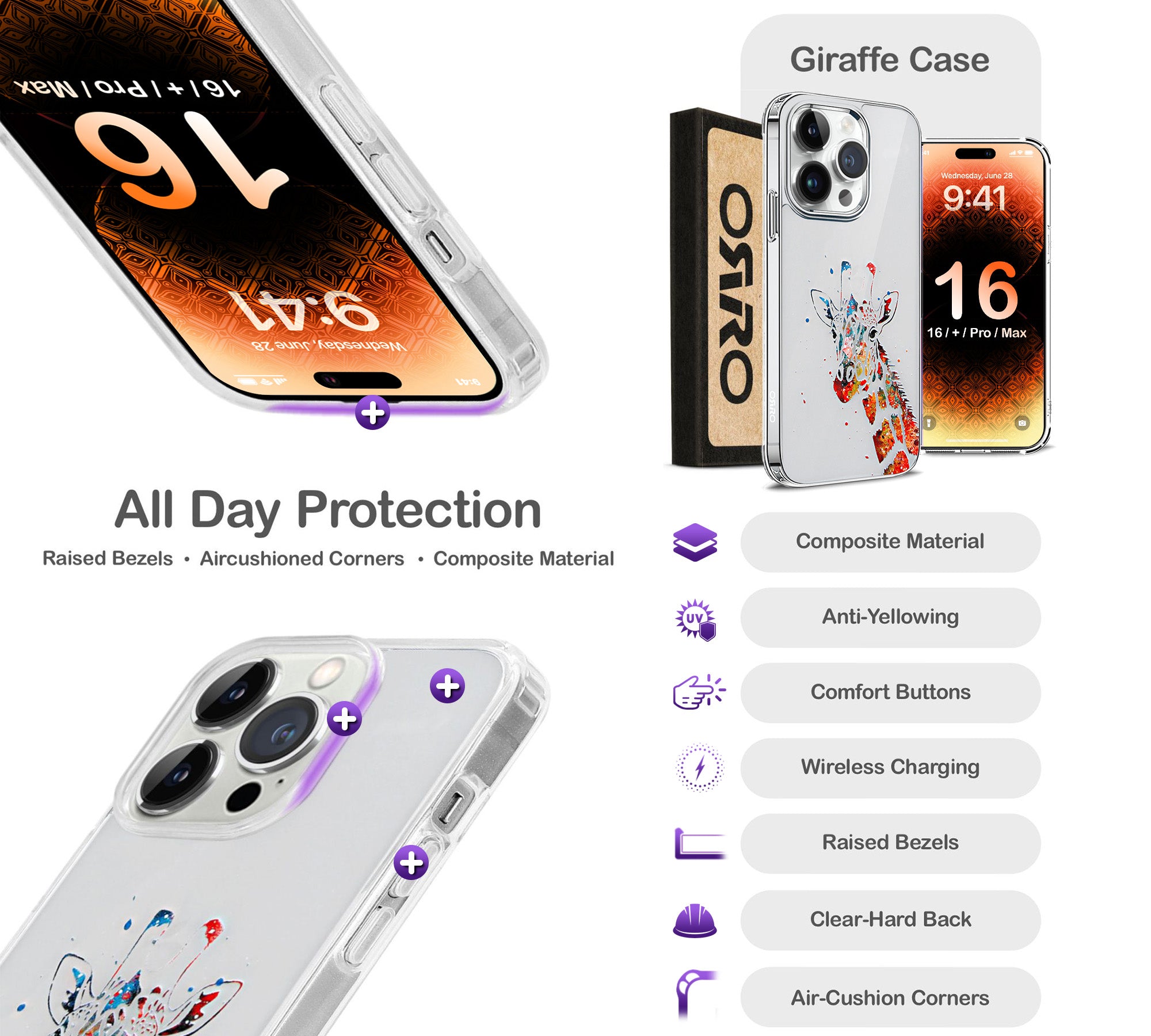 ORRO iPhone 16 Series Case - Animal Case