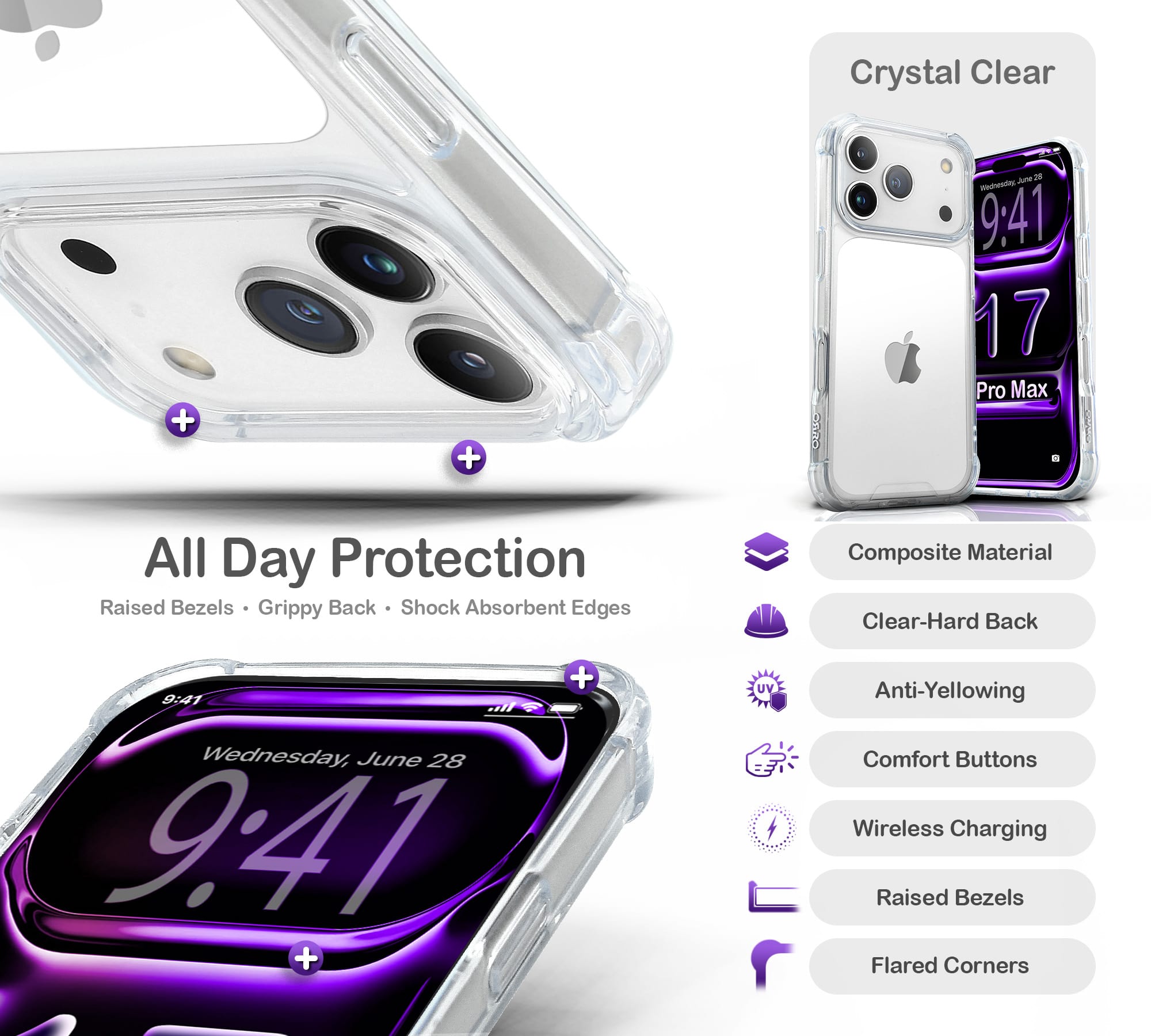 ORRO iPhone 17 Series Case - Clear