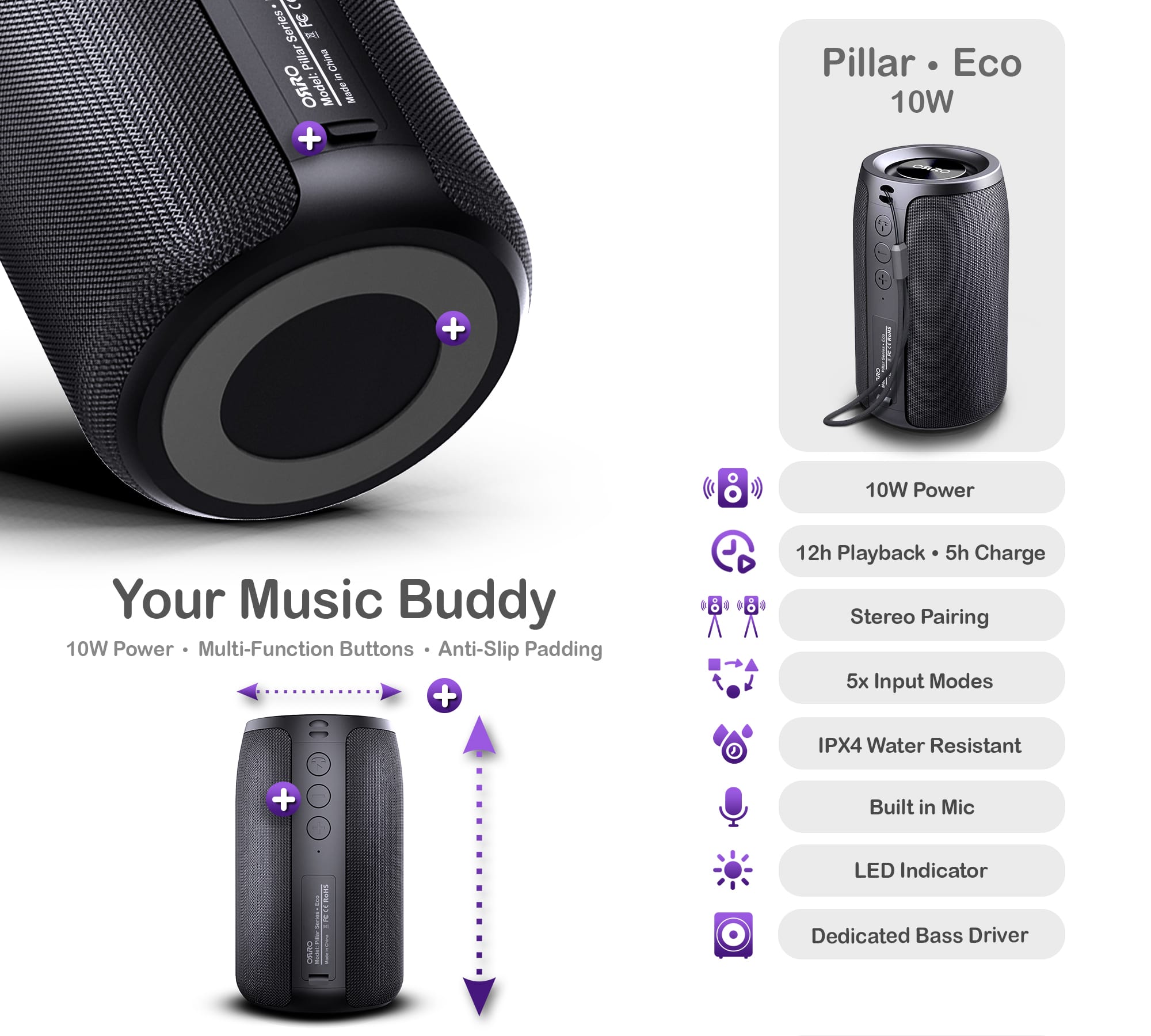 Pillar Eco Series · Portable Speaker