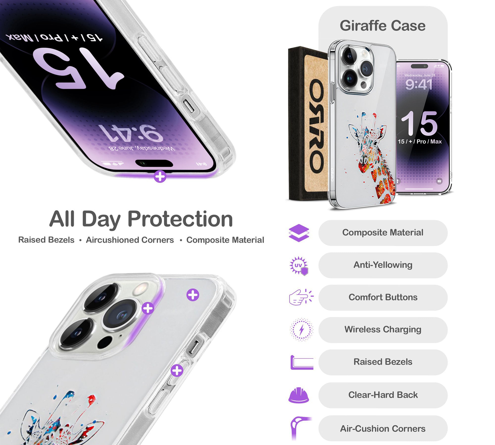 ORRO iPhone 15 Series Case - Animal Case