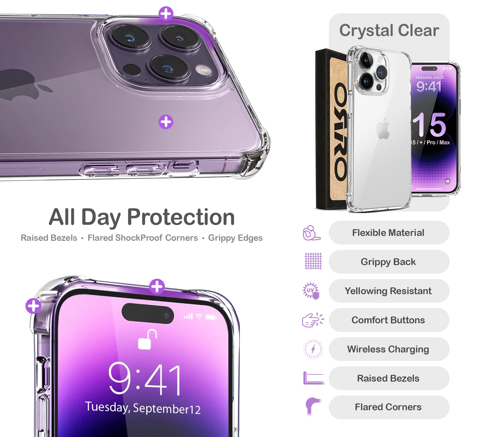 ORRO iPhone 15 Series Case - Clear