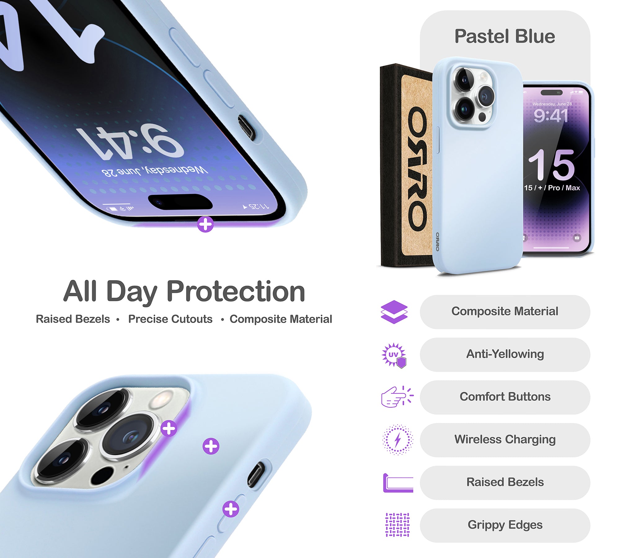 ORRO iPhone 15 Series Case - Liquid Silicone