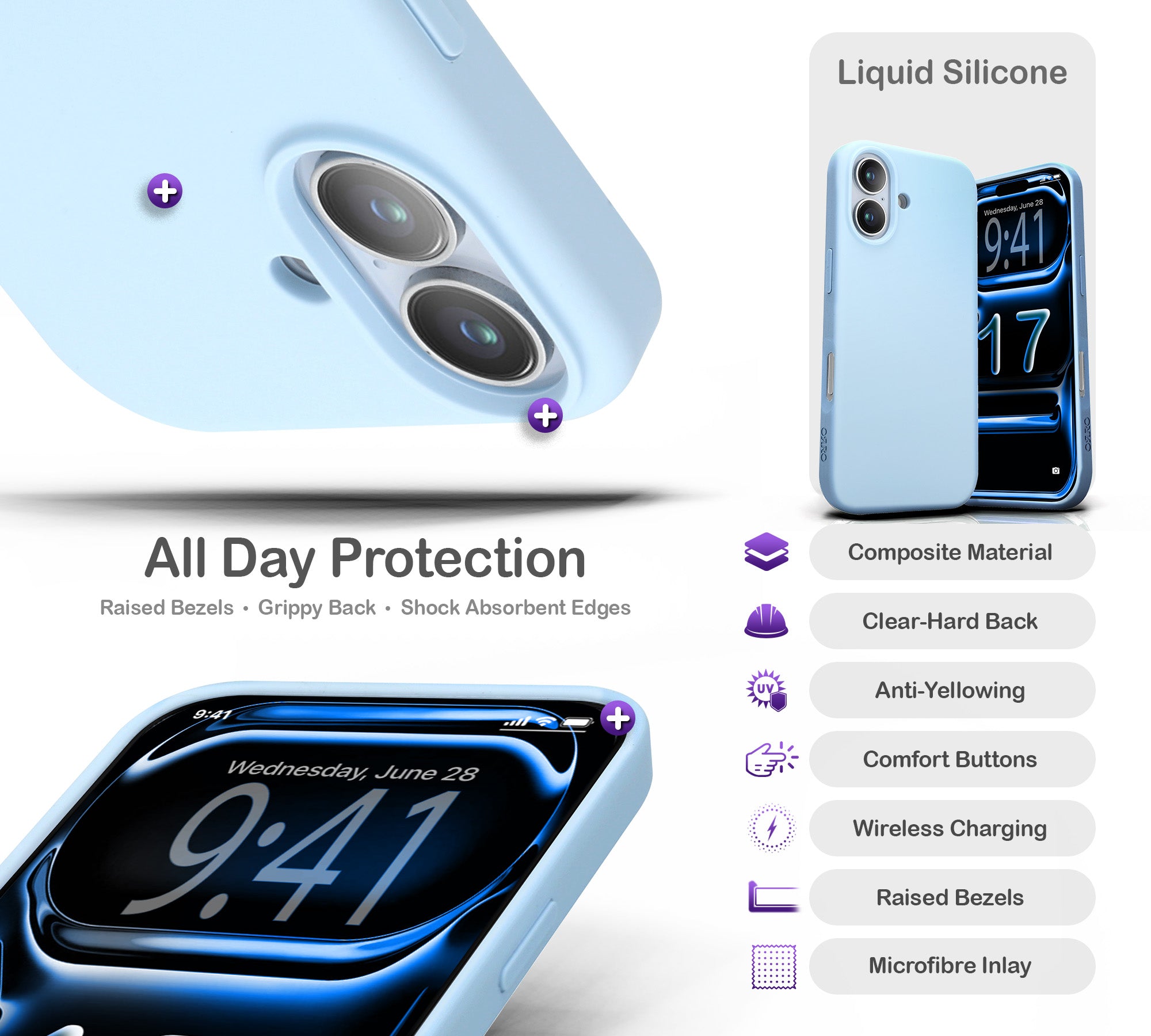 ORRO iPhone 17 Series Case - Liquid Silicone
