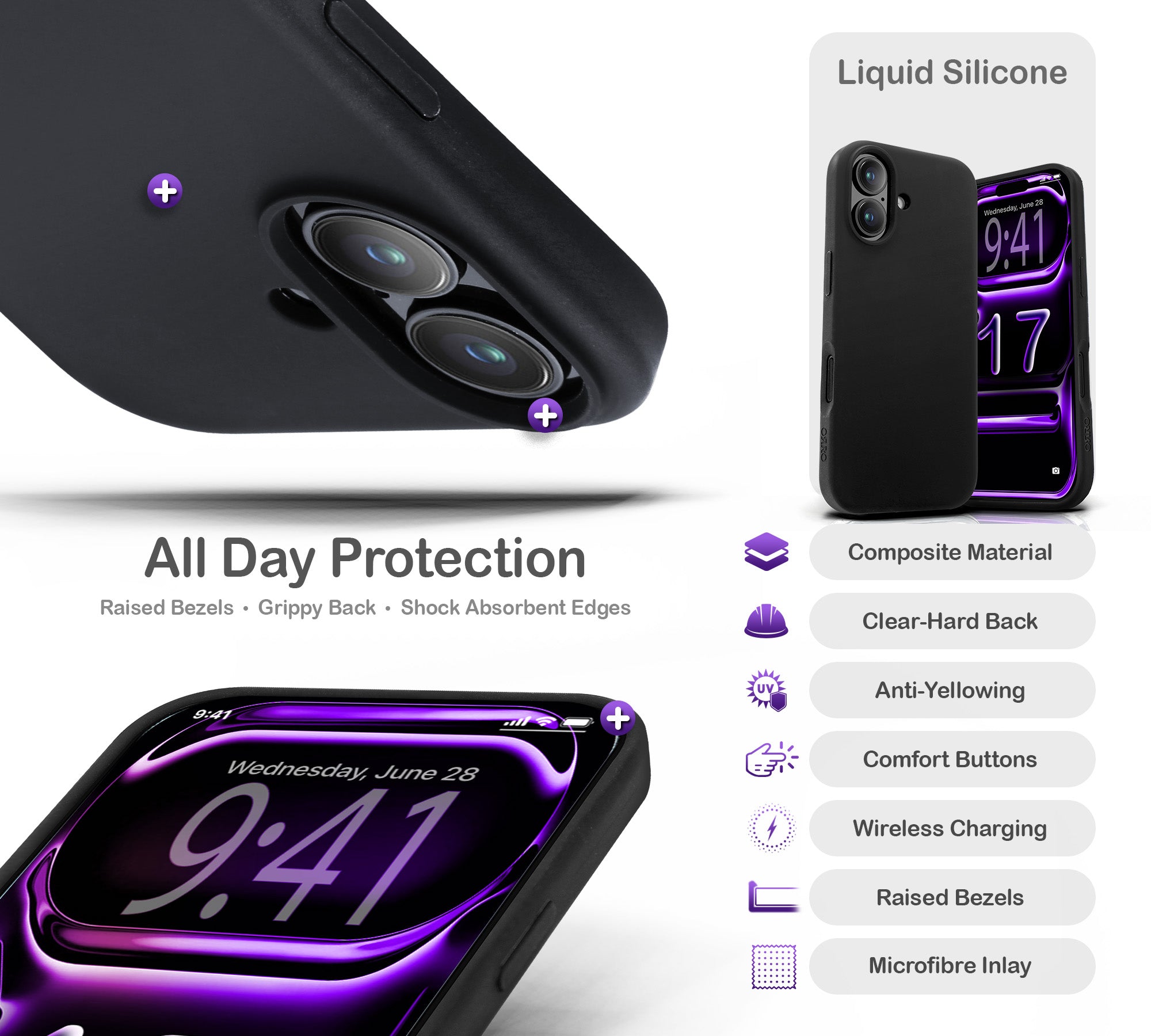 ORRO iPhone 17 Series Case - Liquid Silicone