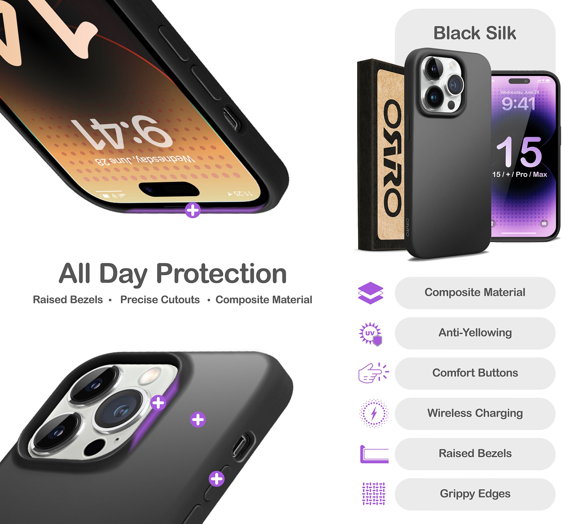 ORRO iPhone 15 Series Case - Liquid Silicone