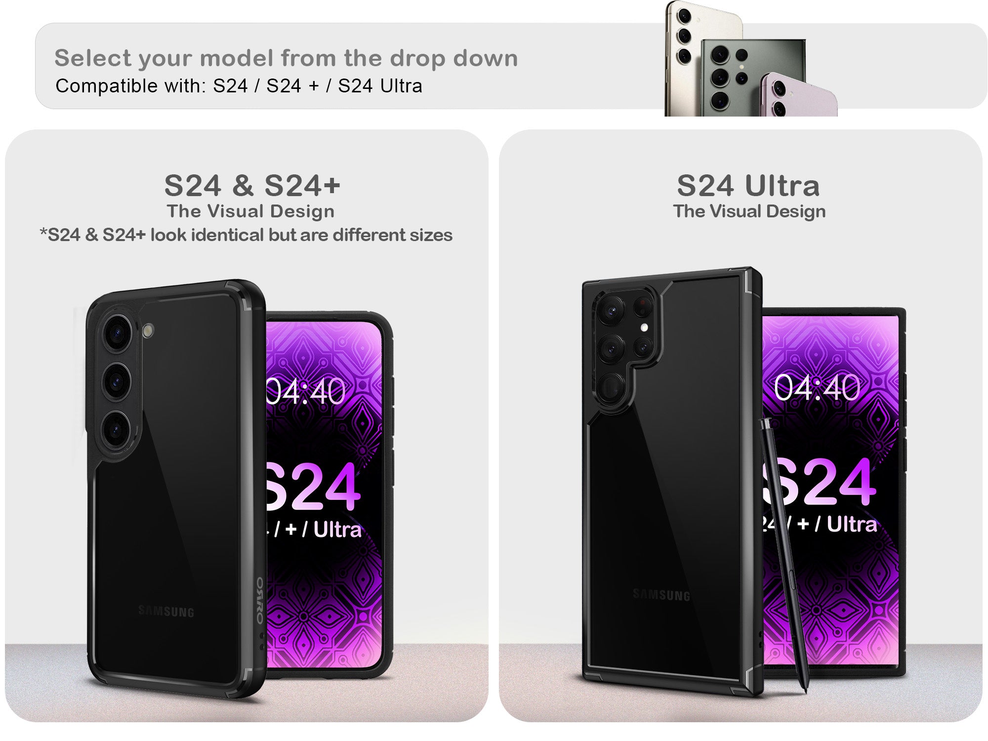 ORRO Samsung S24 Series Edge Case