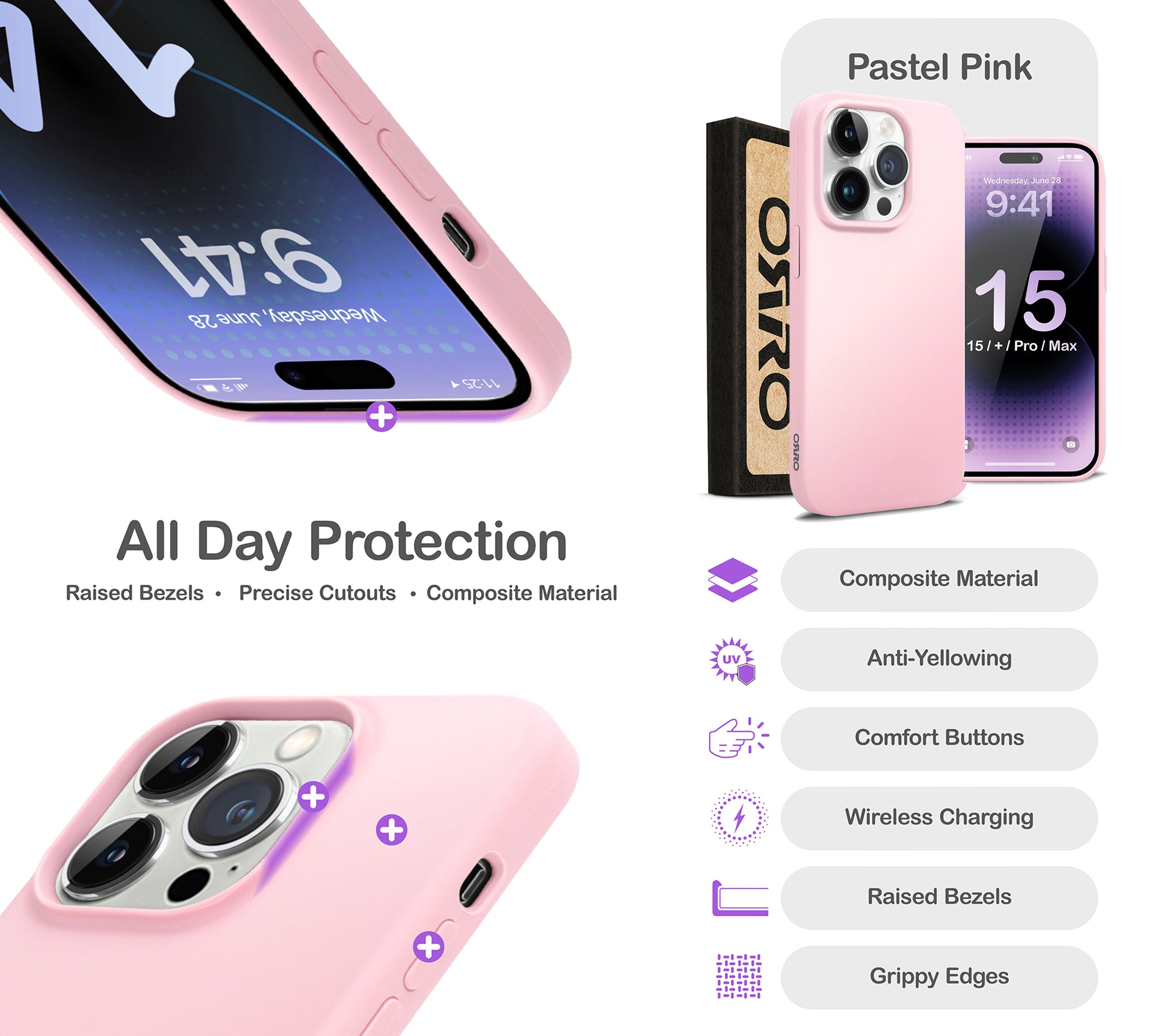 ORRO iPhone 15 Series Case - Liquid Silicone