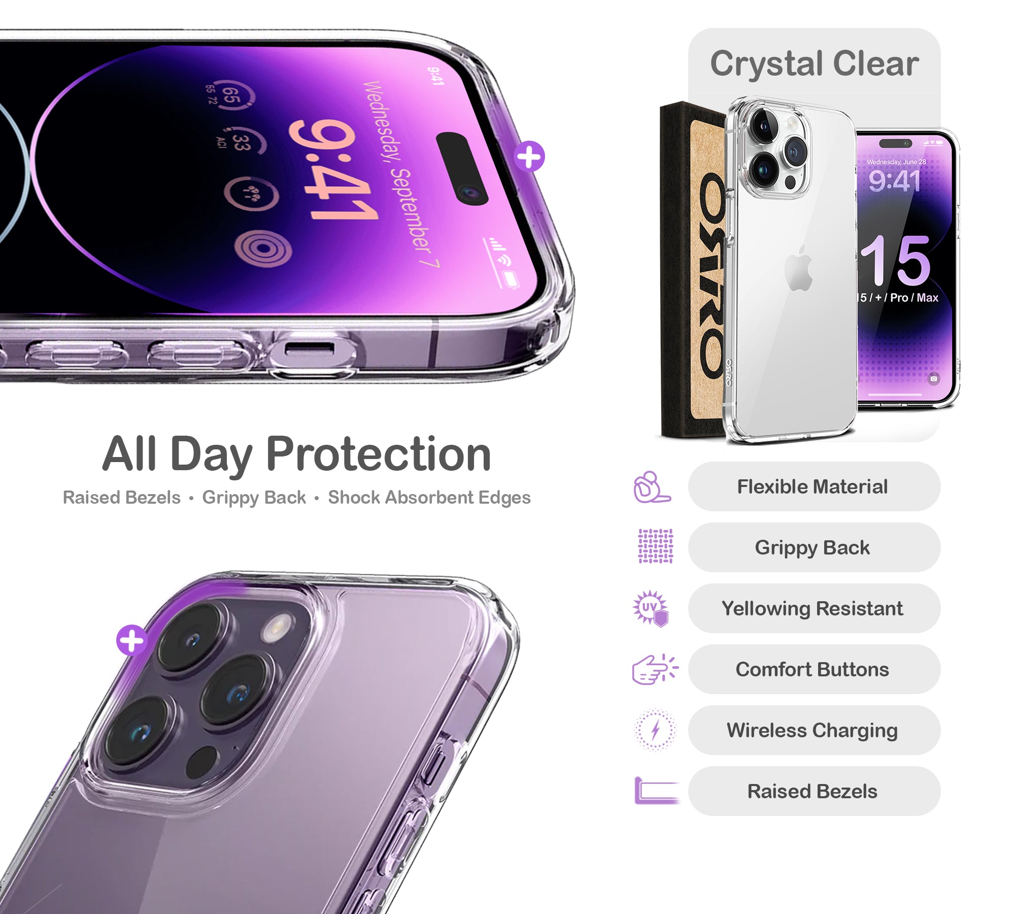 ORRO iPhone 15 Series Case - Clear