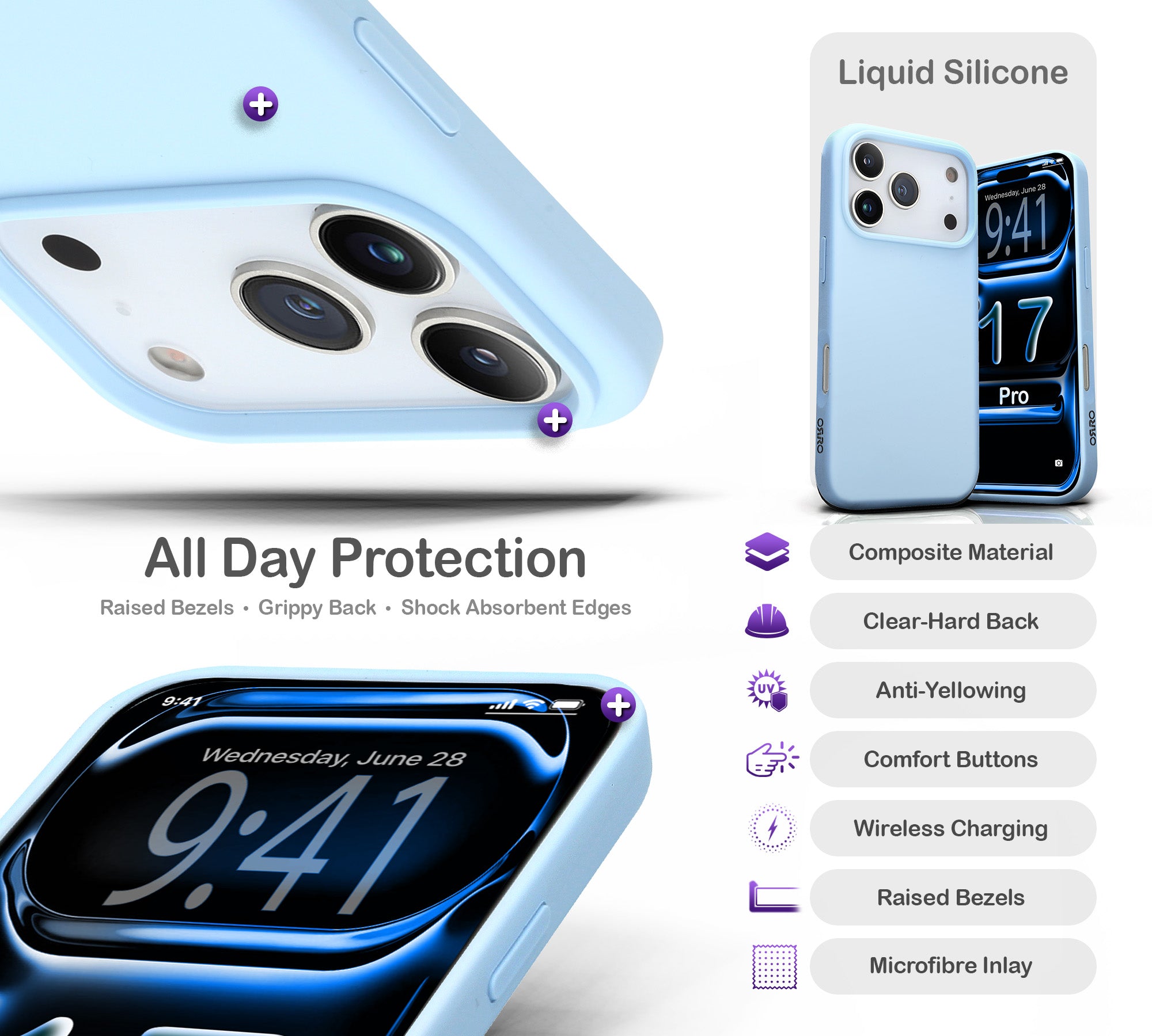 ORRO iPhone 17 Series Case - Liquid Silicone