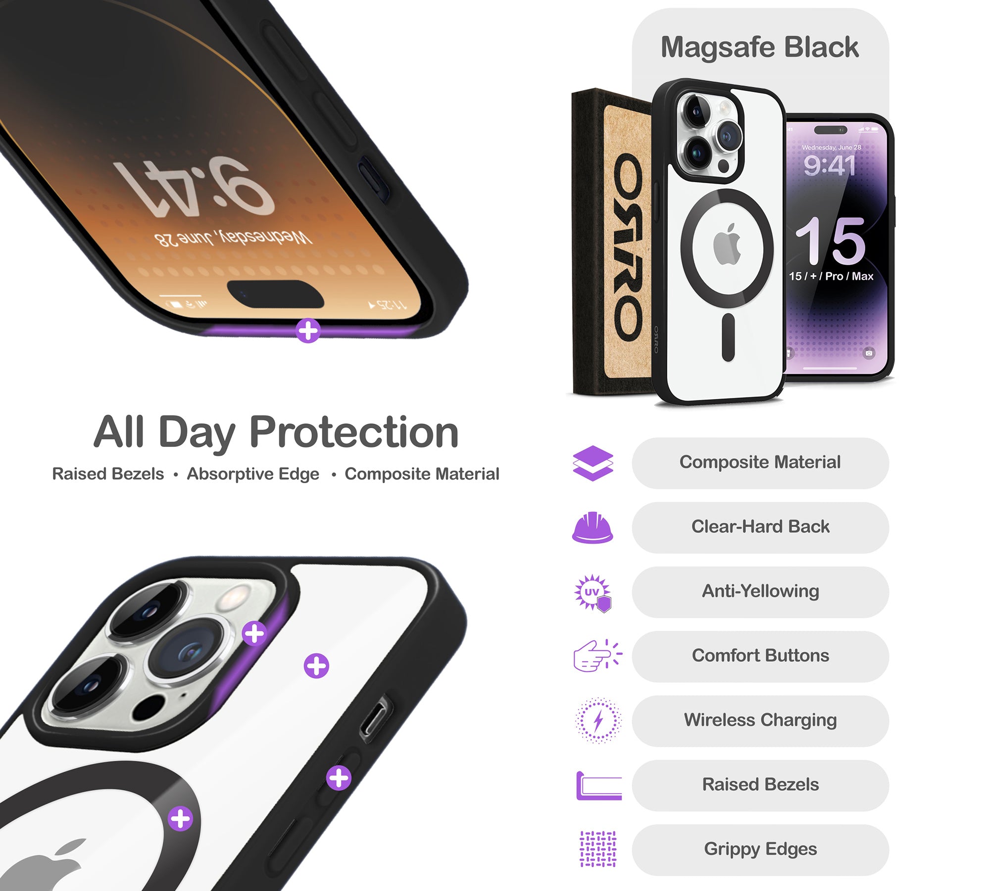 ORRO iPhone 15 Series Case - MagSage Colours