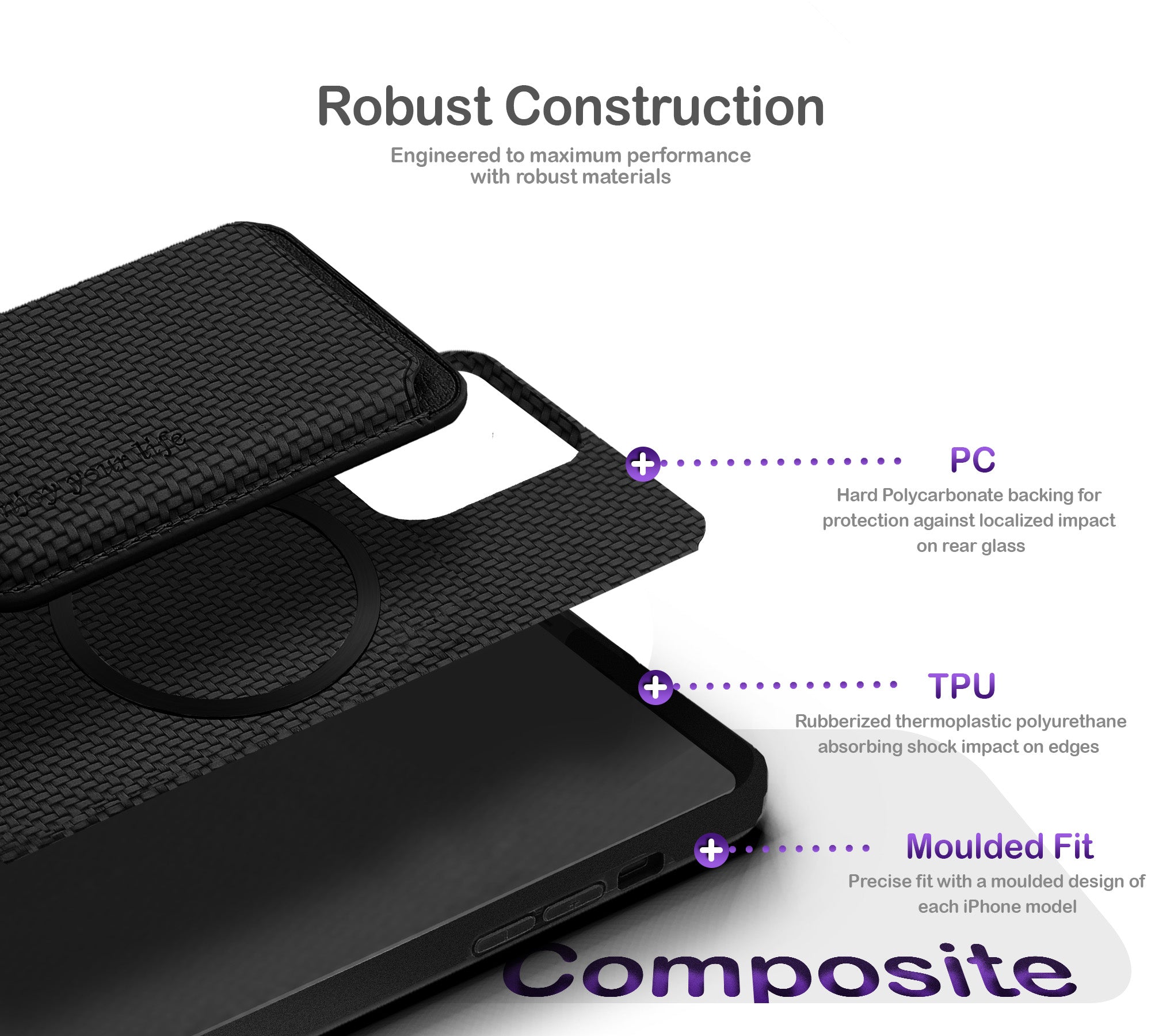 ORRO iPhone 16 Series Case - MagSage Wallet
