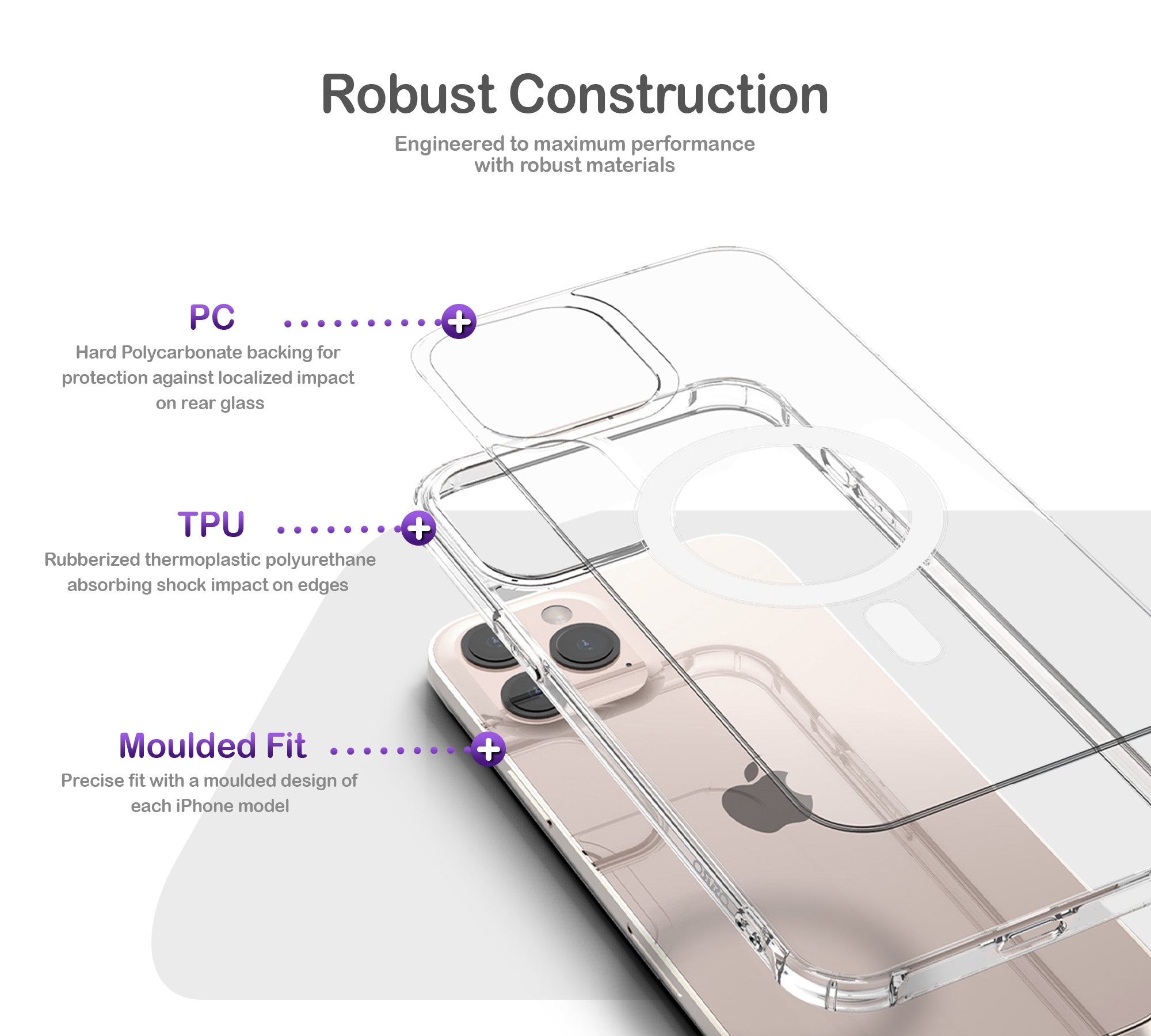 ORRO iPhone 16 Series Case - Clear MagSafe
