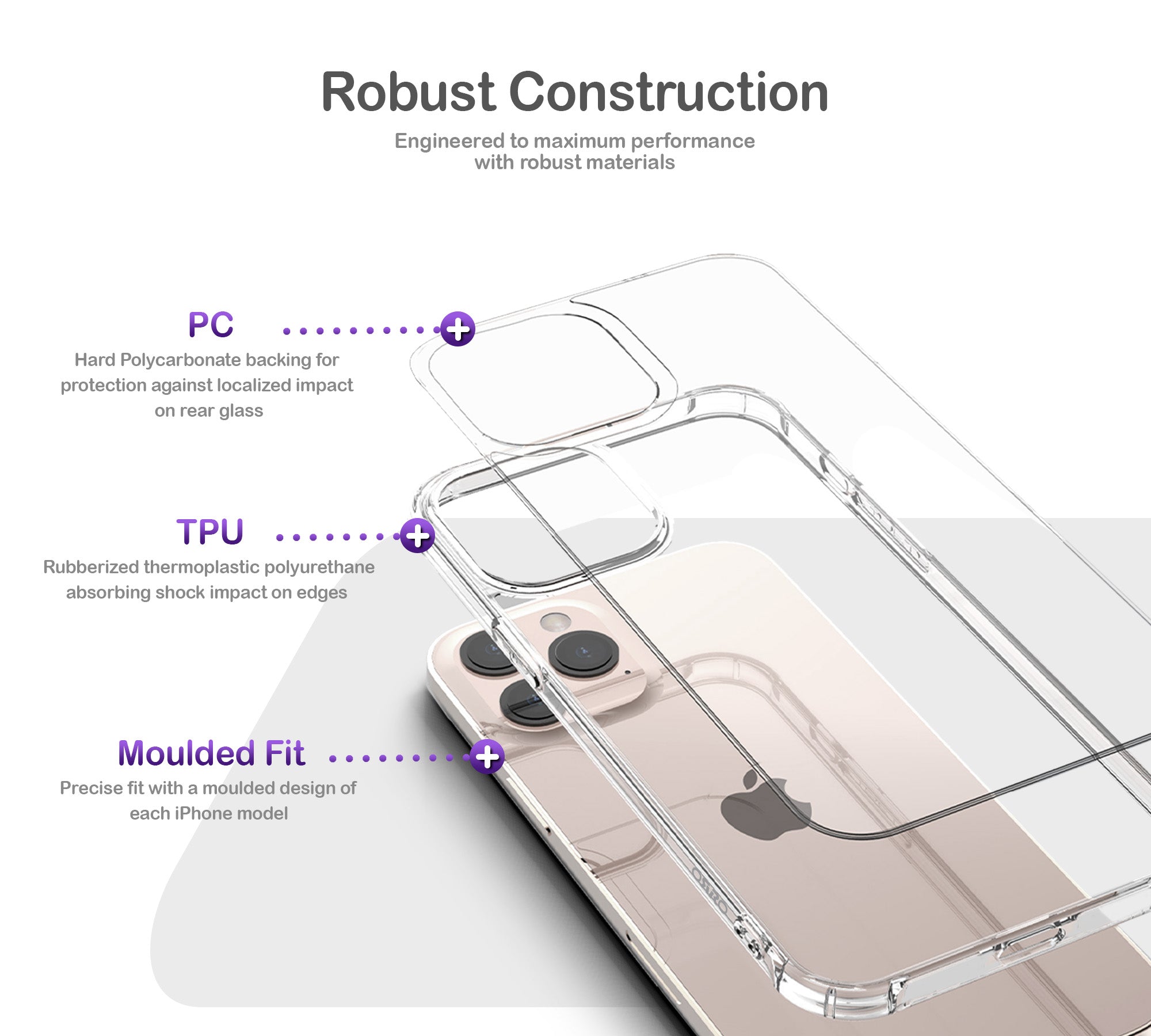 ORRO iPhone 16 Series Case - Clear