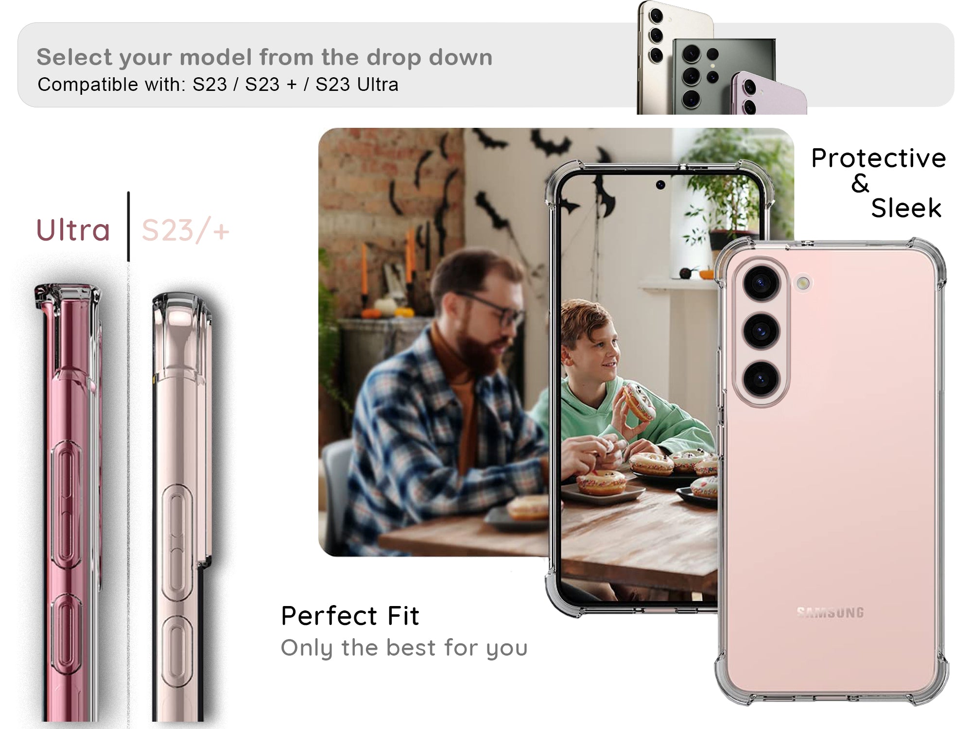 ORRO Samsung S23 Series Clear Case