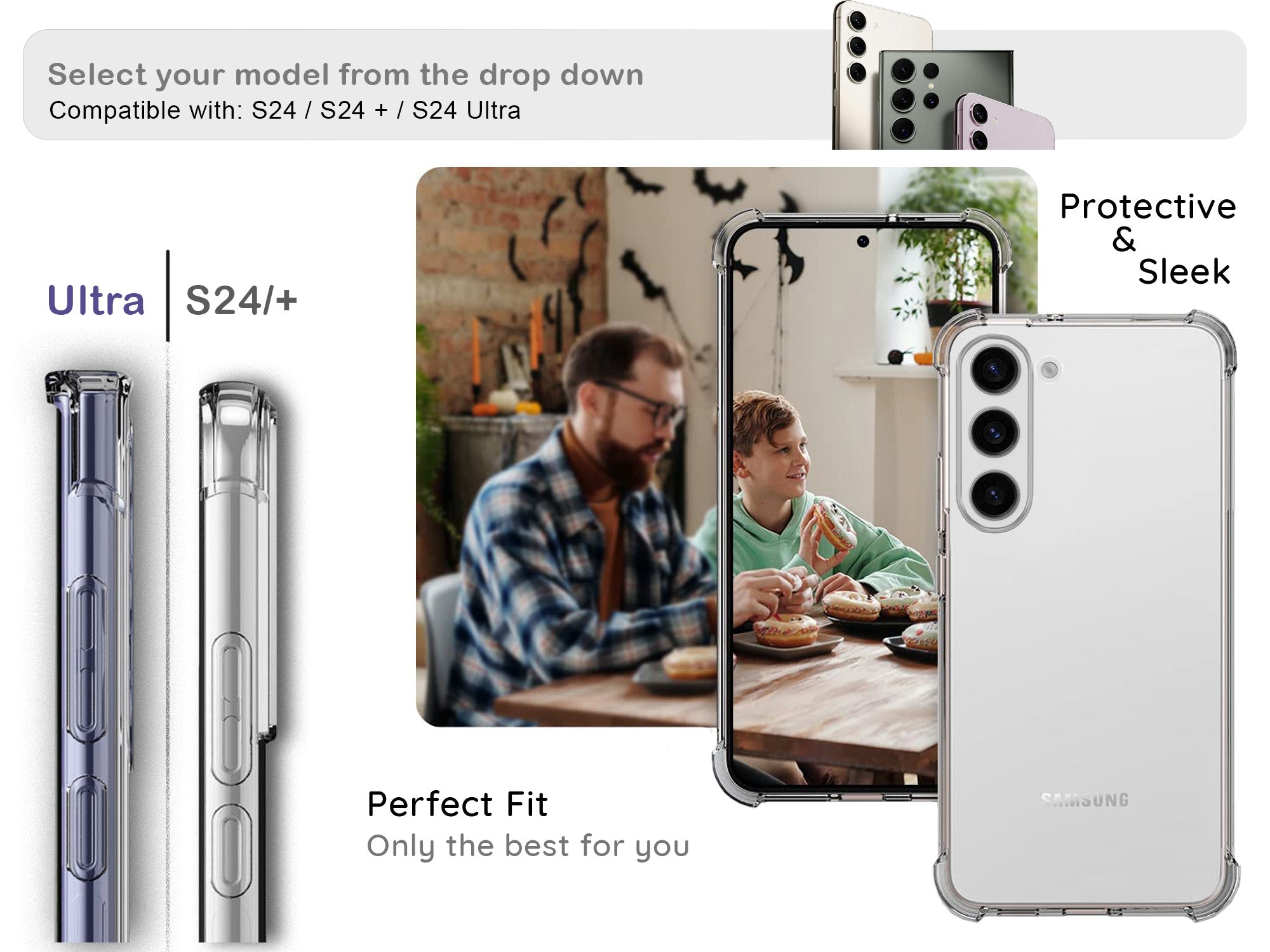 ORRO Samsung S24 Series Clear Case