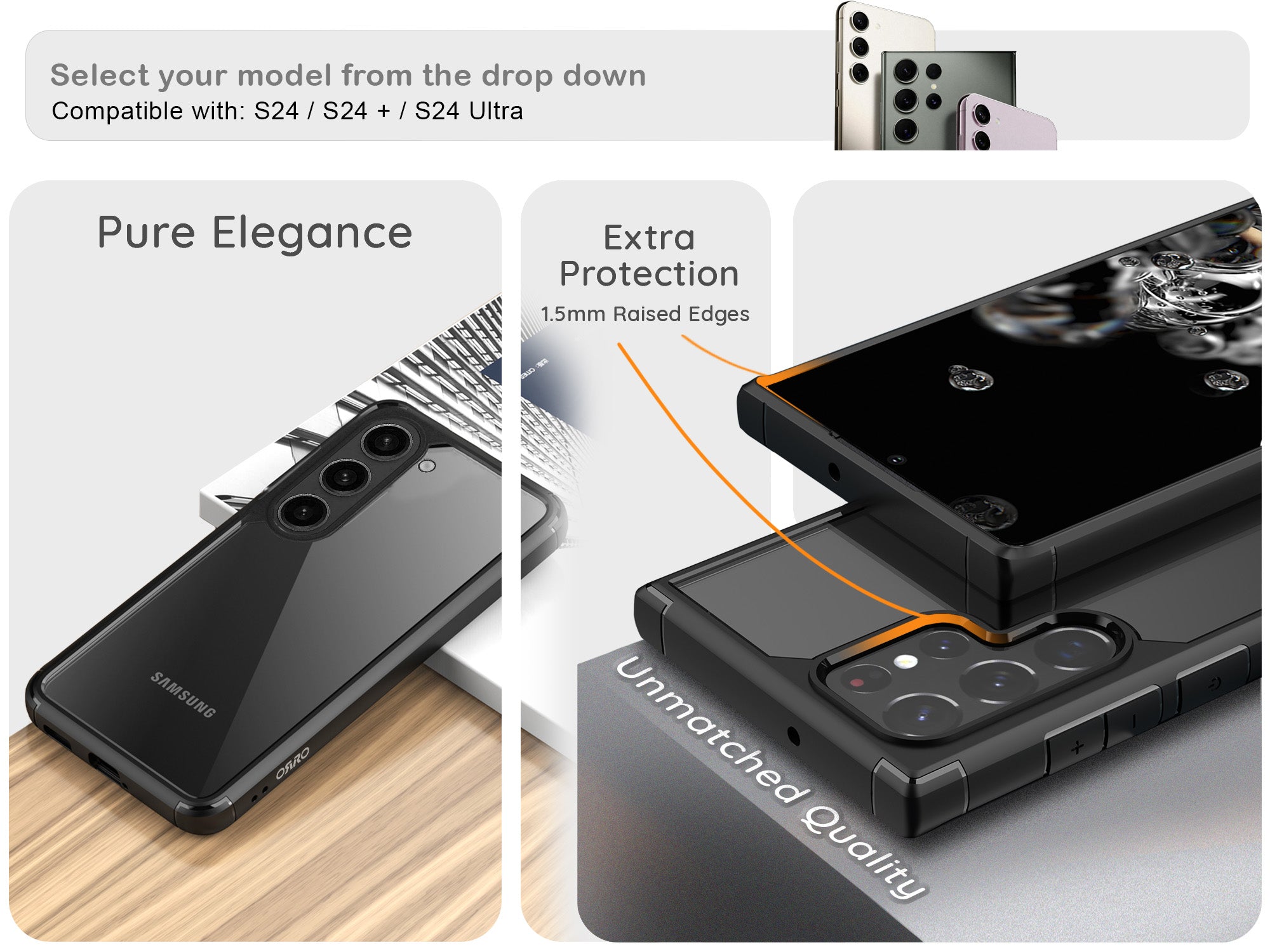 ORRO Samsung S24 Series Edge Case