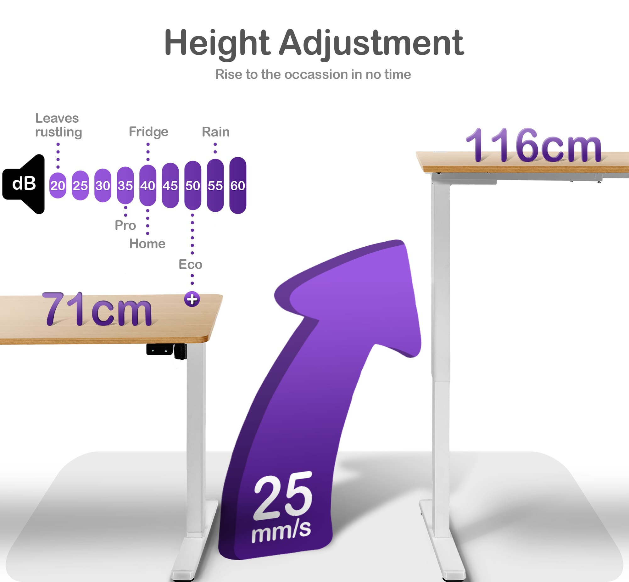 ORRO Eco Standing Desk Frame