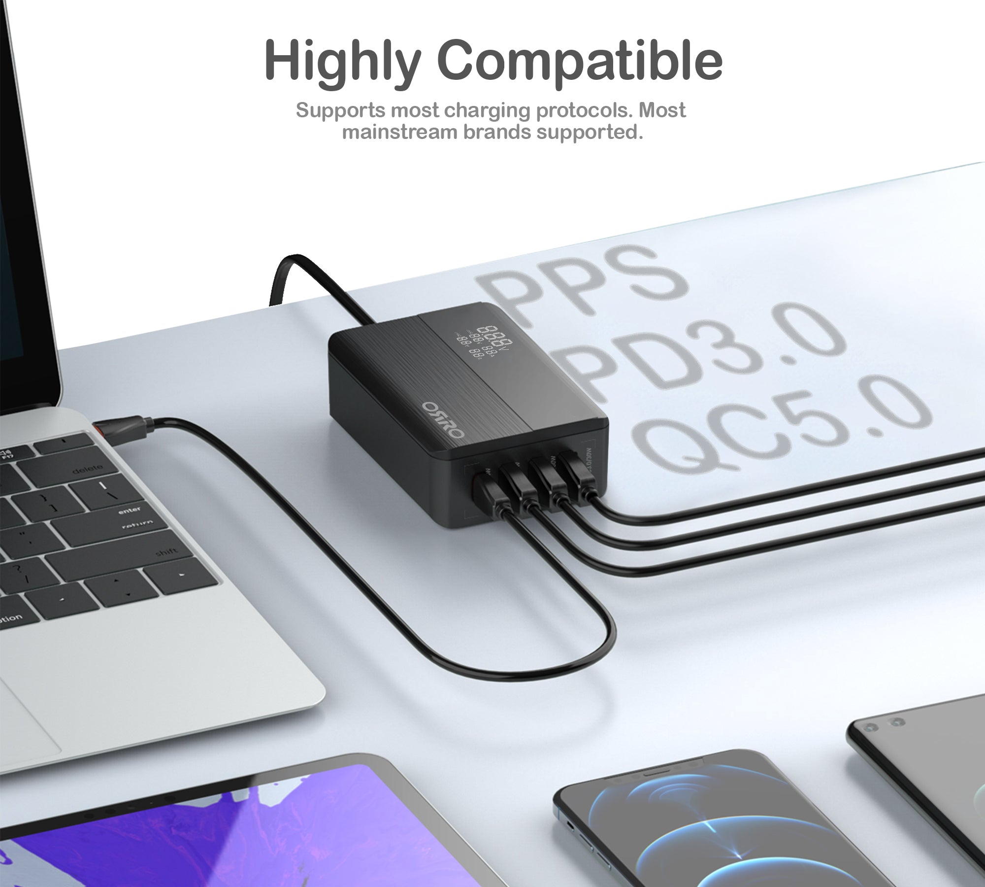 100W Desktop Fast Charger · Pro Plus Series