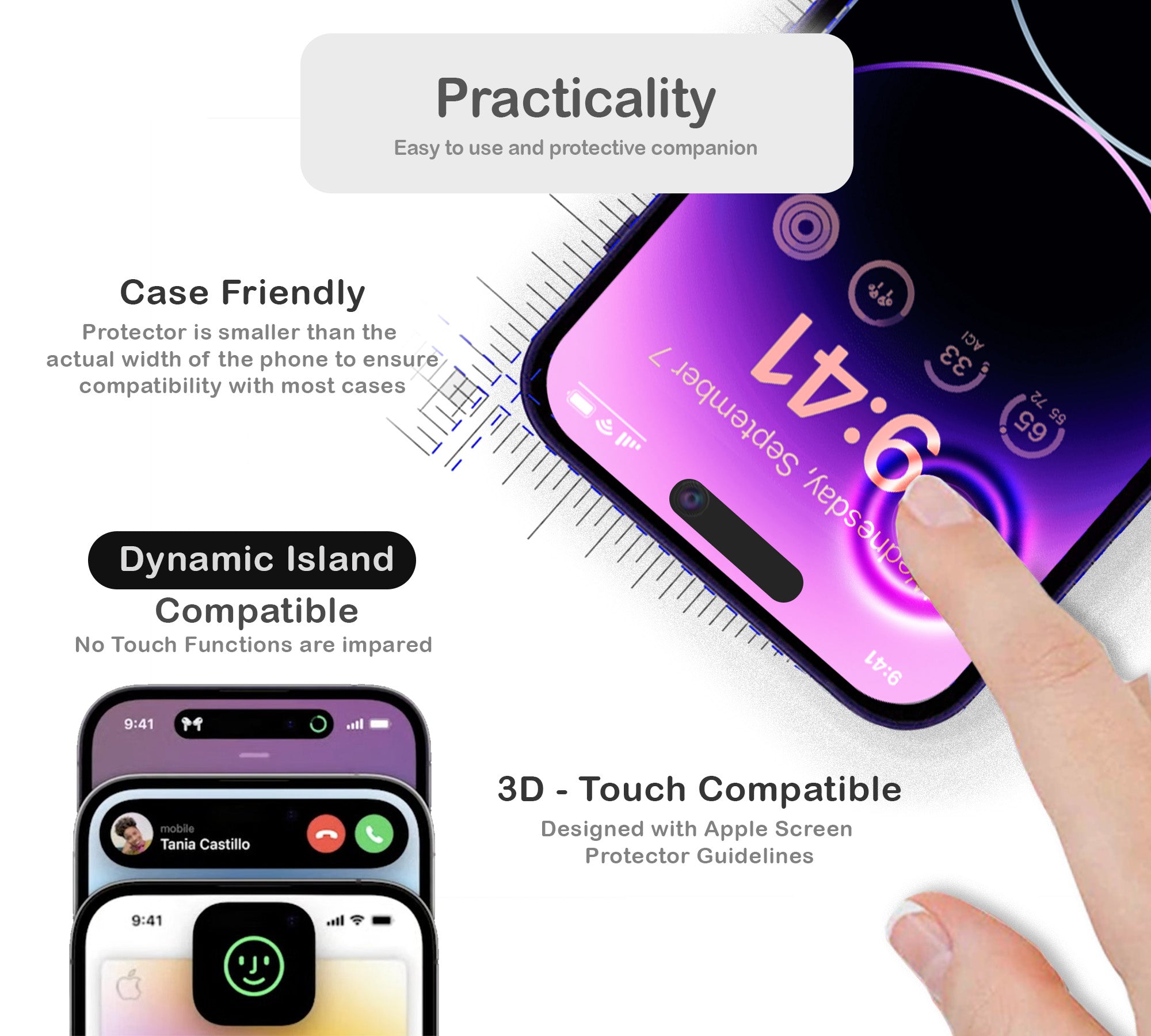ORRO iPhone 16 Series Screen Protector - Clear