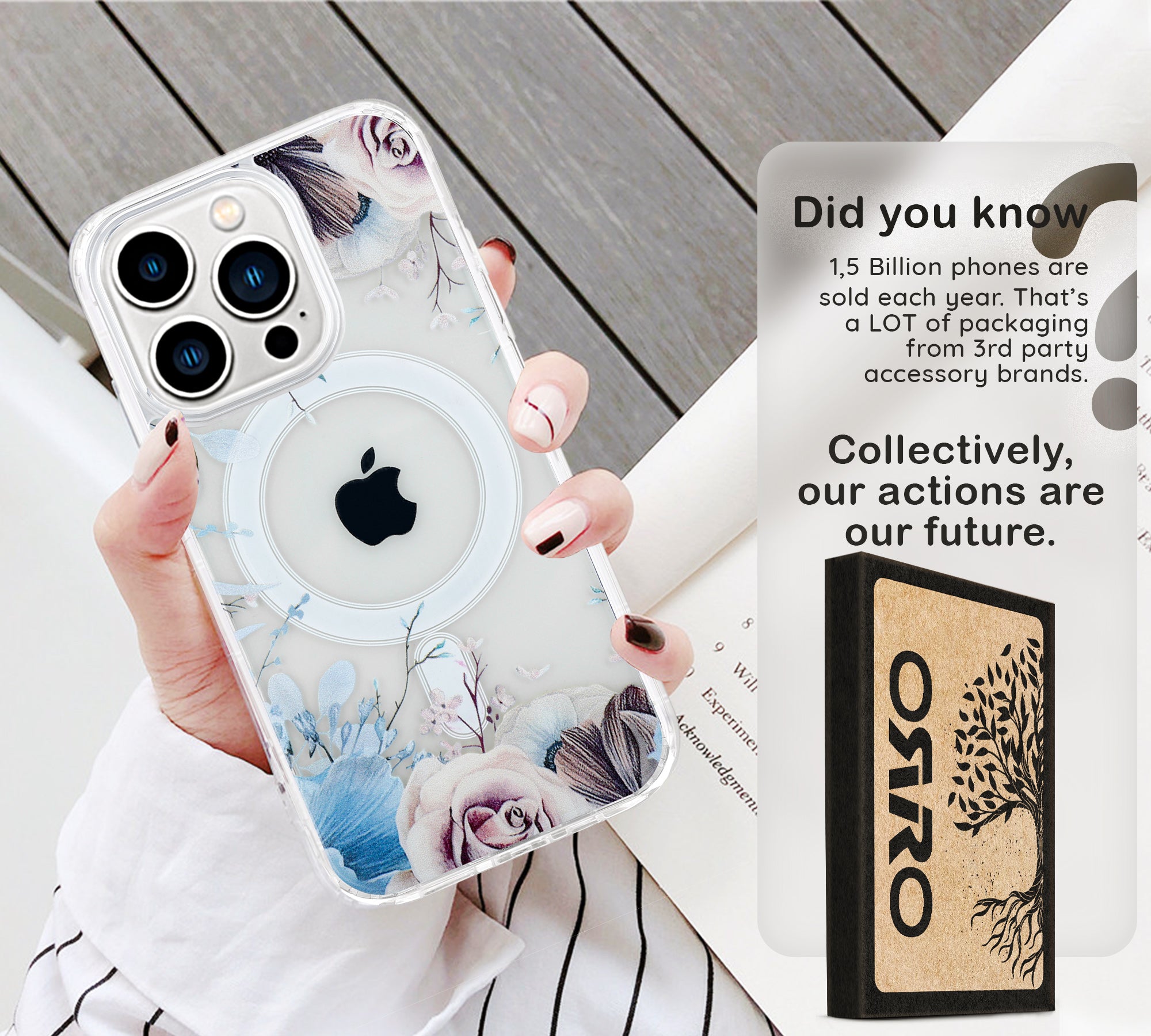 ORRO iPhone 15 Series Case - MagSafe Floral