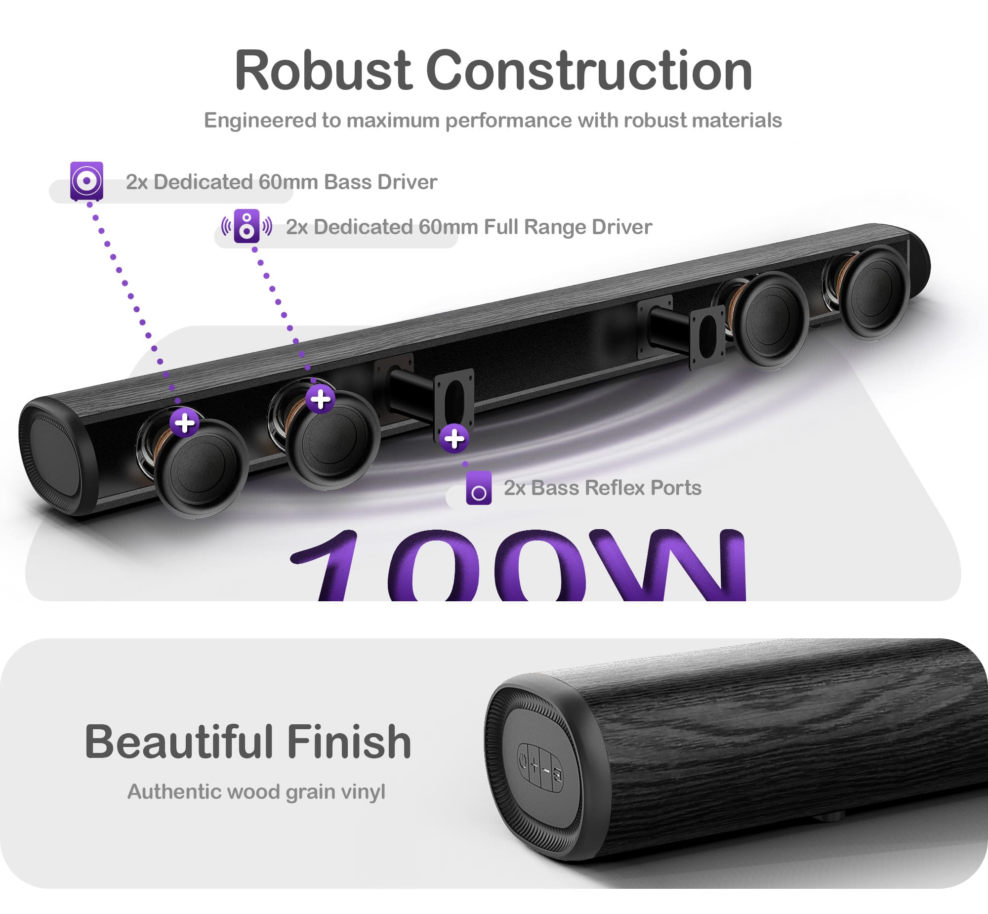 Eco Series Soundbar · 100W