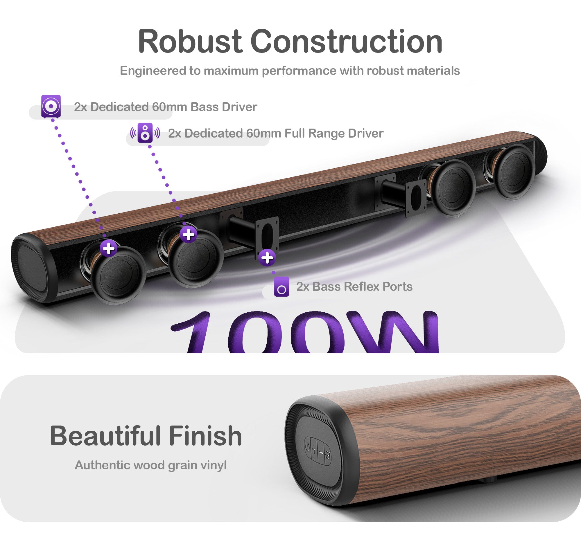 Eco Series Soundbar · 100W