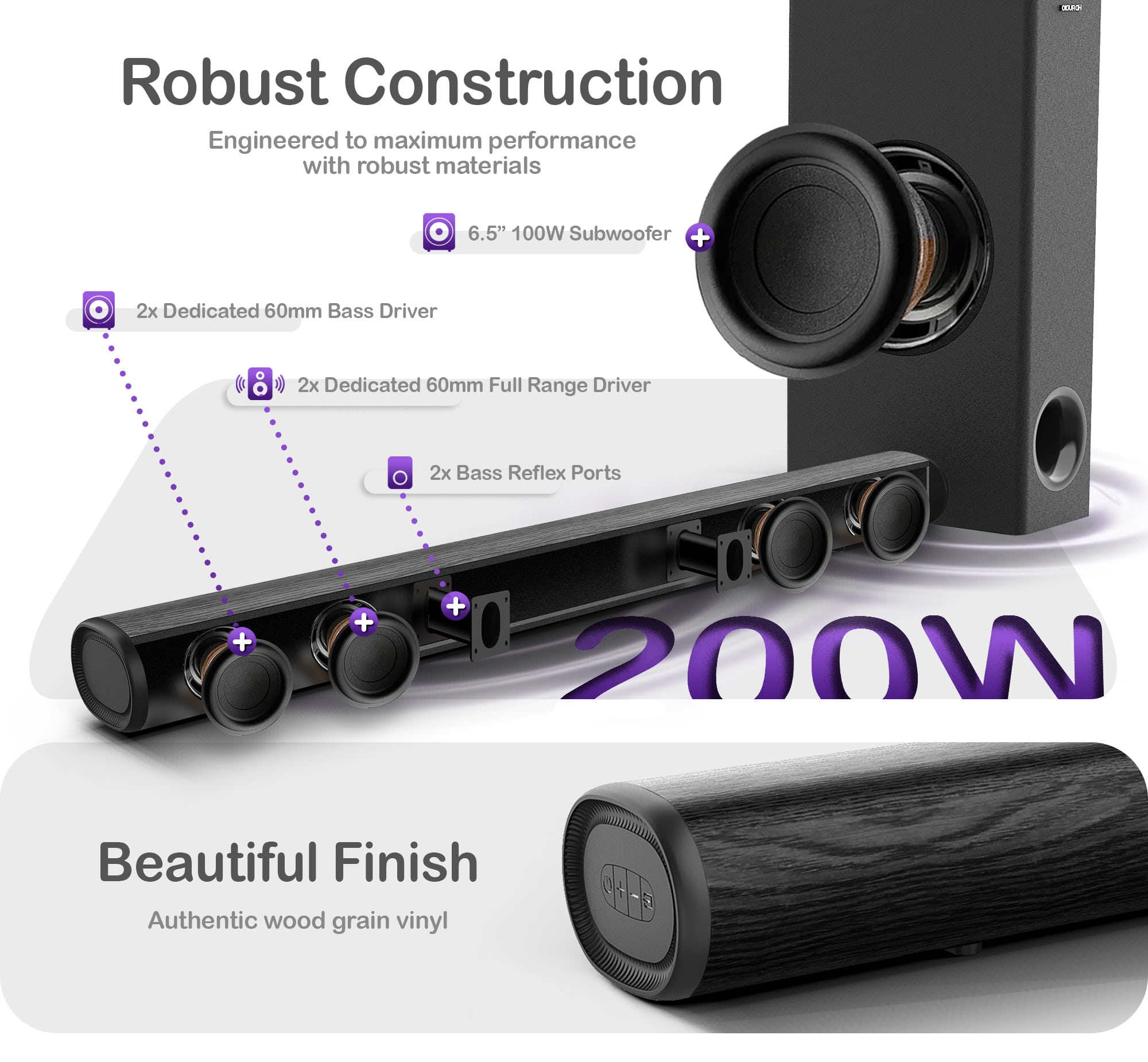 Eco Plus Series Soundbar · 200W