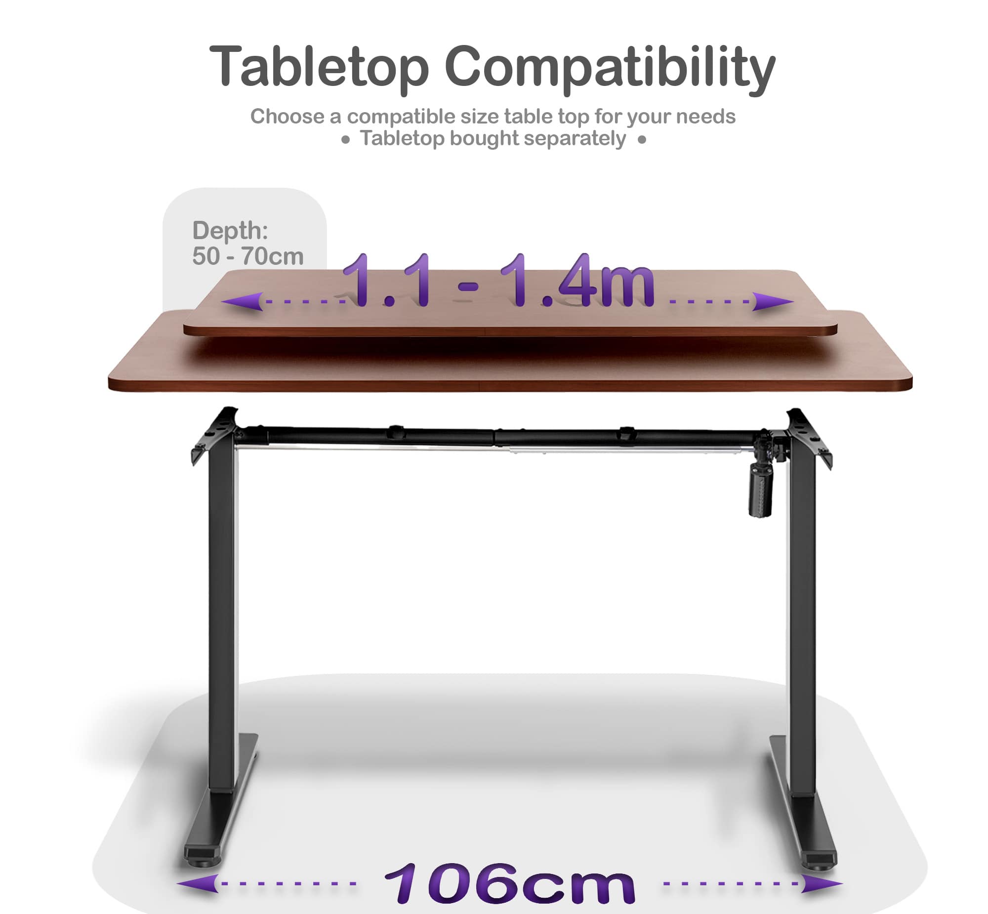ORRO Eco Standing Desk Frame
