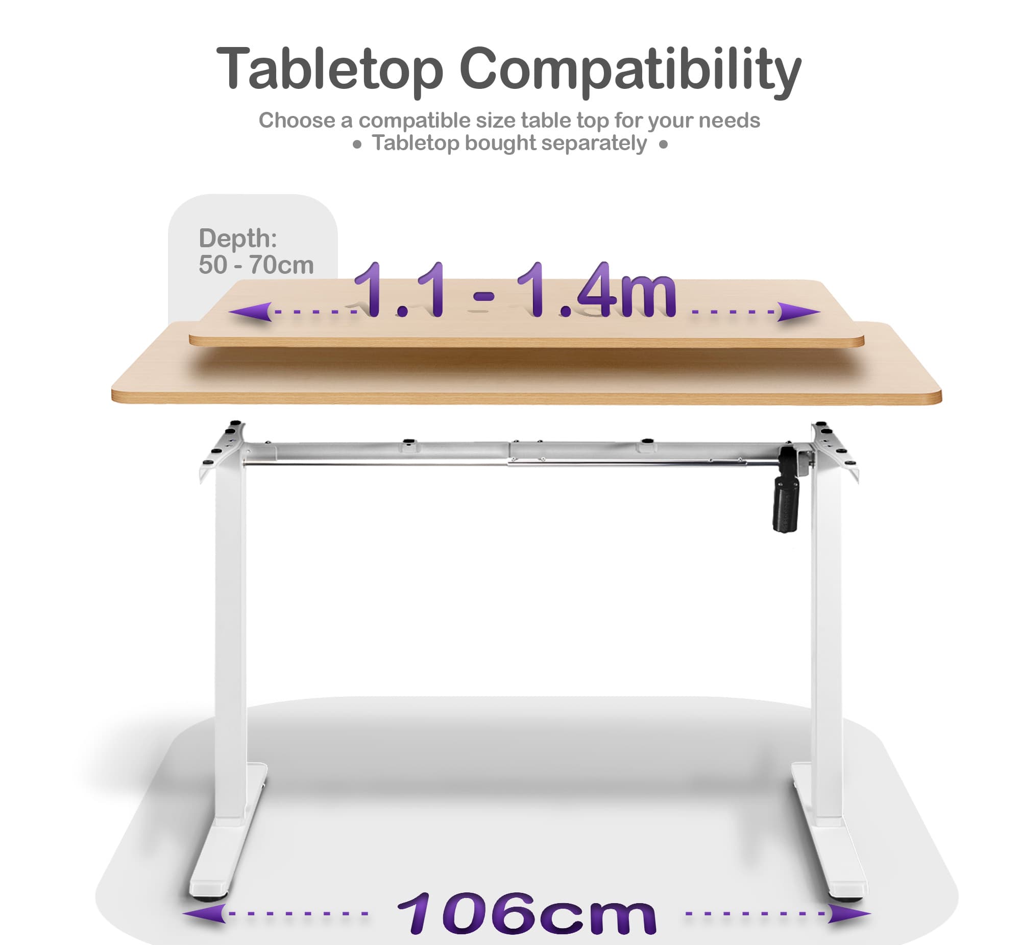 ORRO Eco Standing Desk Frame