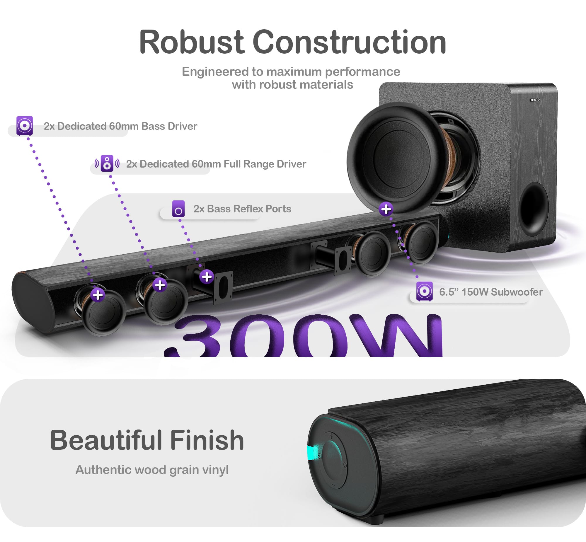 Home Plus Series Soundbar · 300W