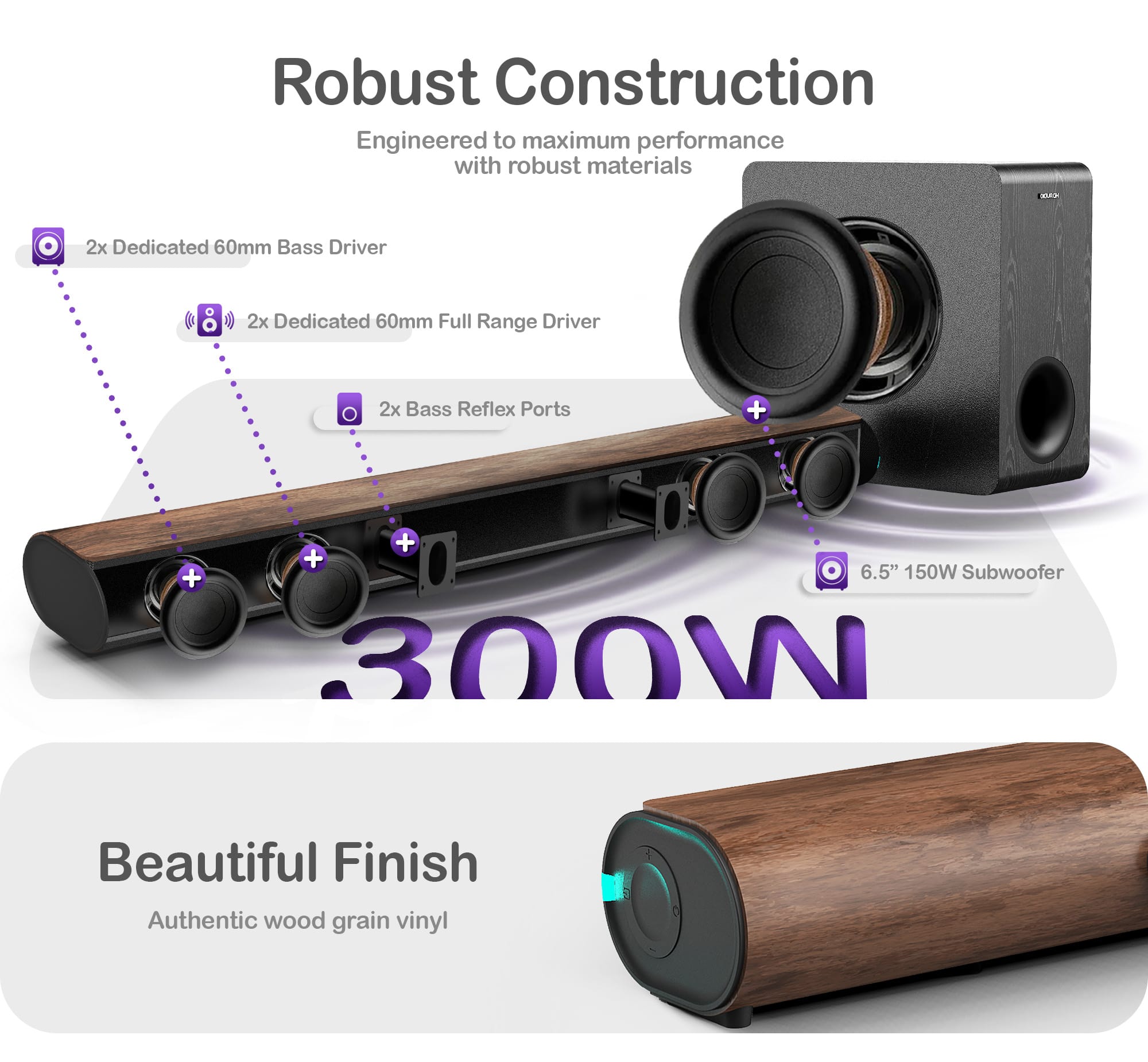 Home Plus Series Soundbar · 300W