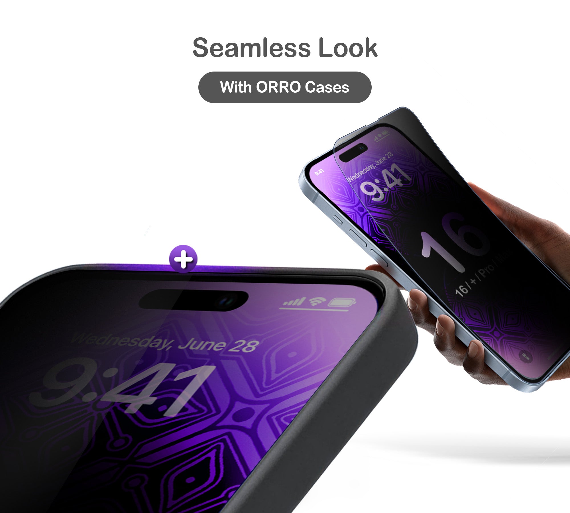 ORRO iPhone 16 Series Screen Protector - Privacy