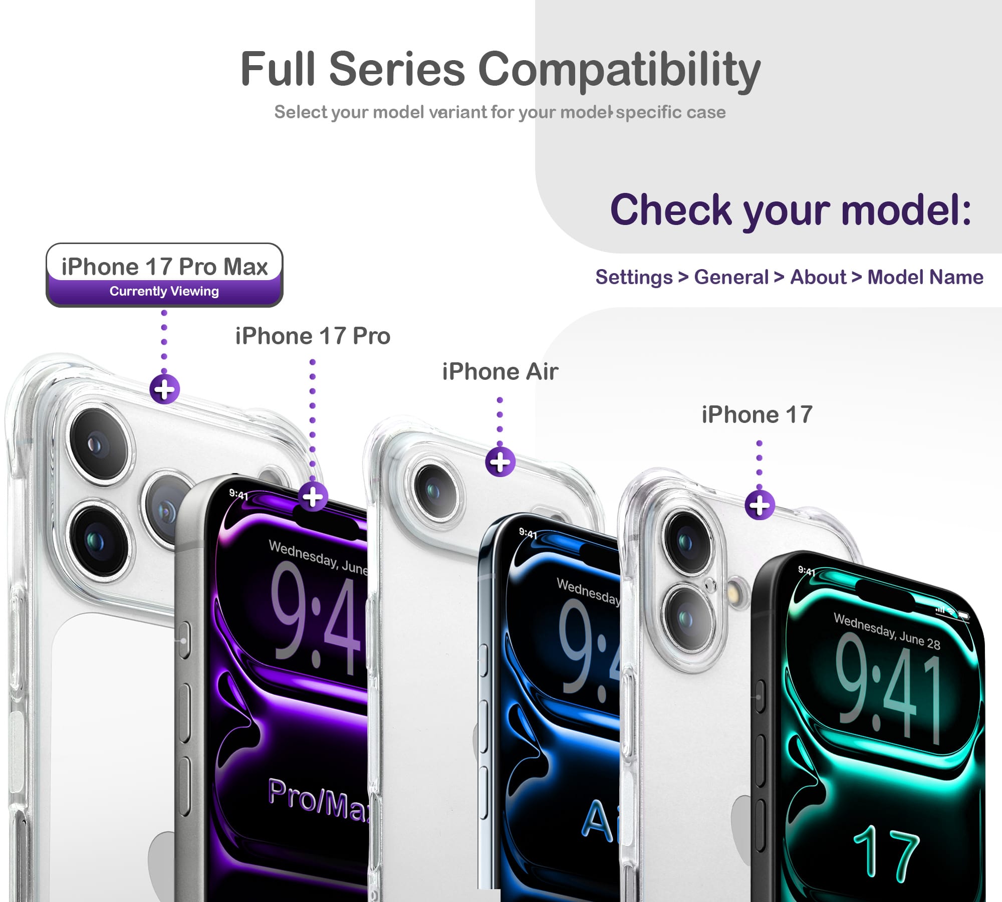ORRO iPhone 17 Series Case - Clear