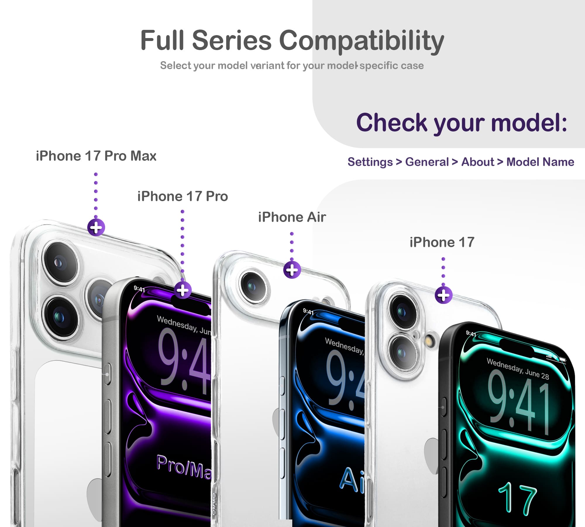 ORRO iPhone 17 Series Case - Clear
