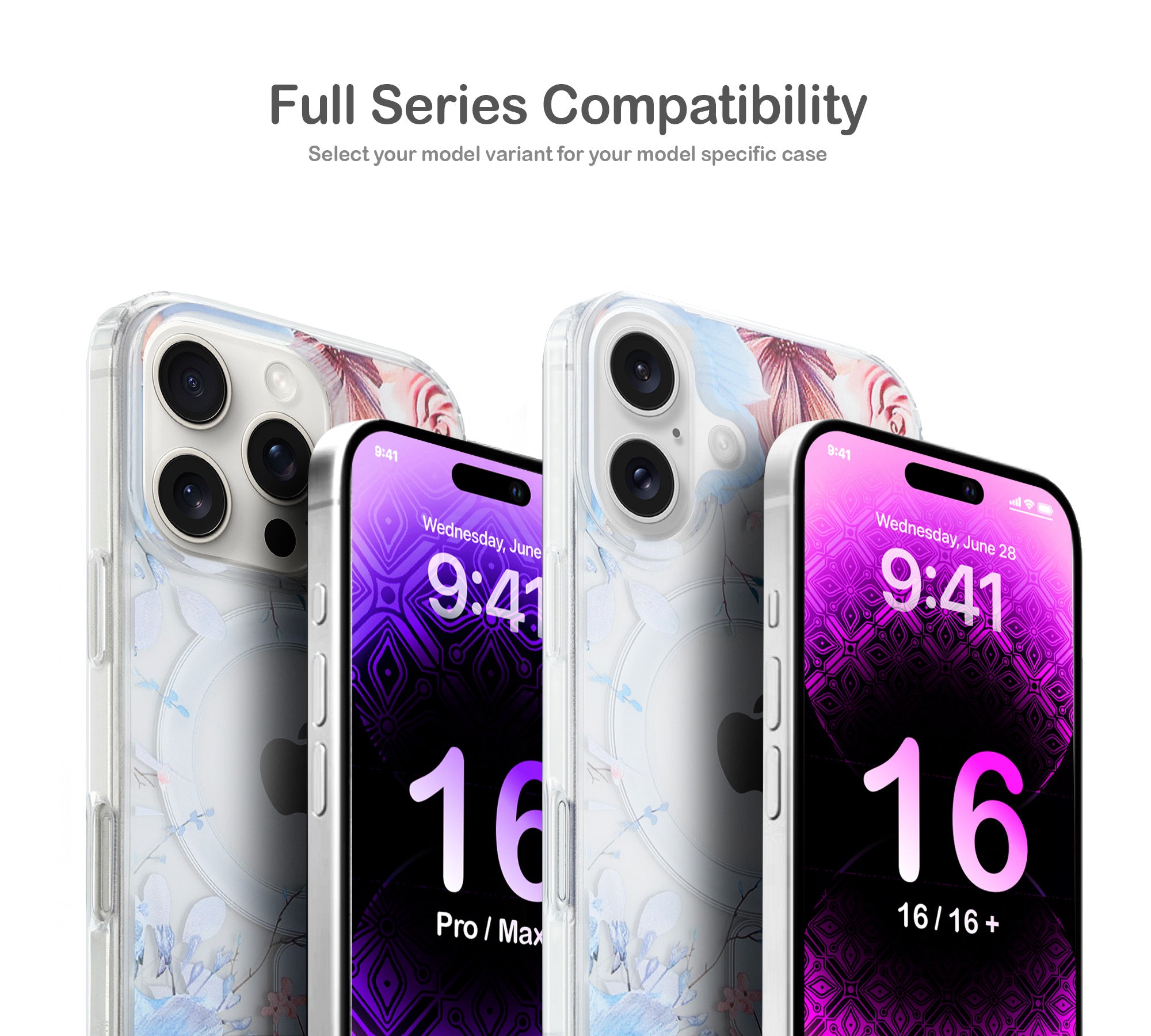 ORRO iPhone 16 Series Case - MagSafe Floral