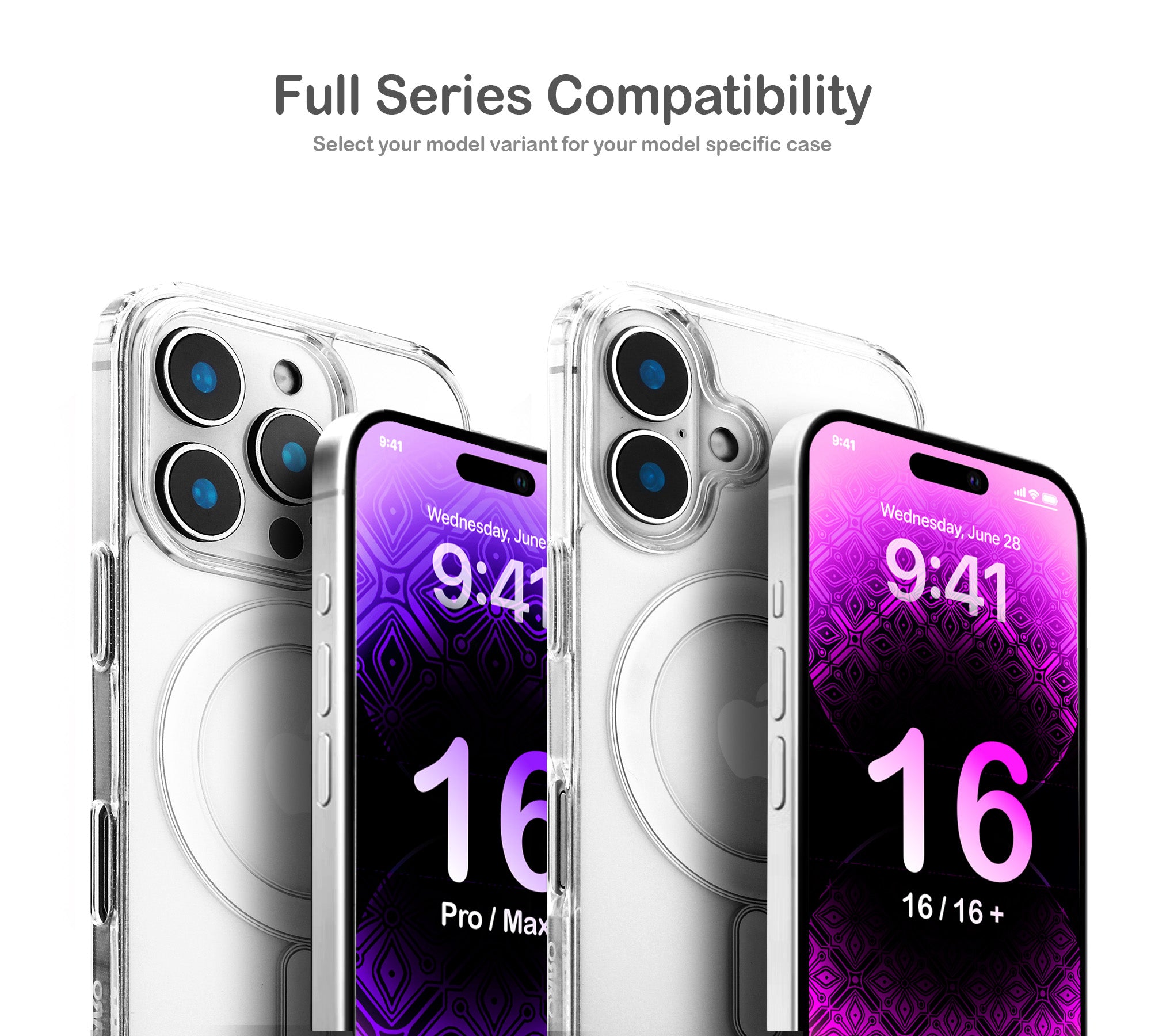 ORRO iPhone 16 Series Case - Clear MagSafe