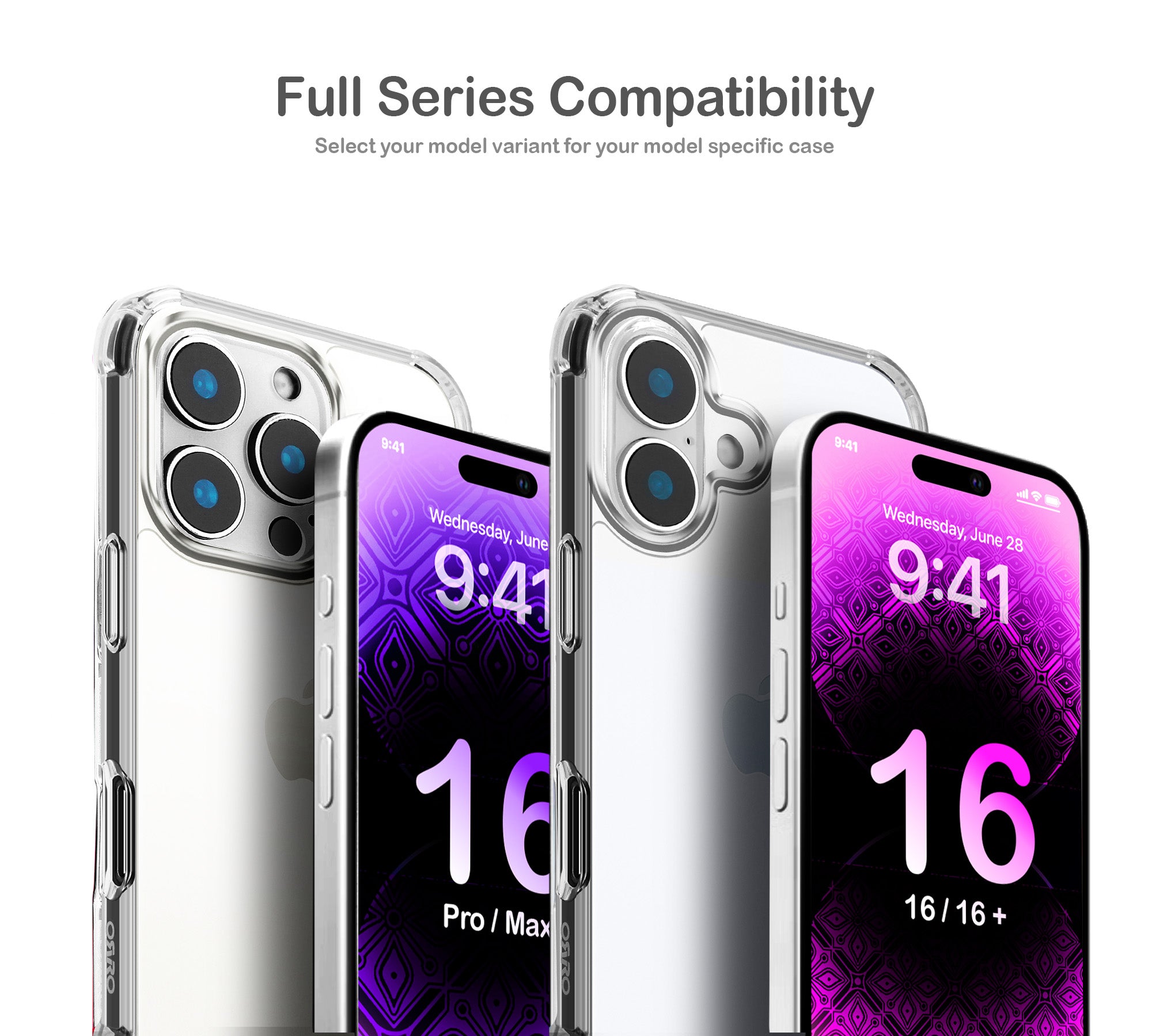 ORRO iPhone 16 Series Case - Clear