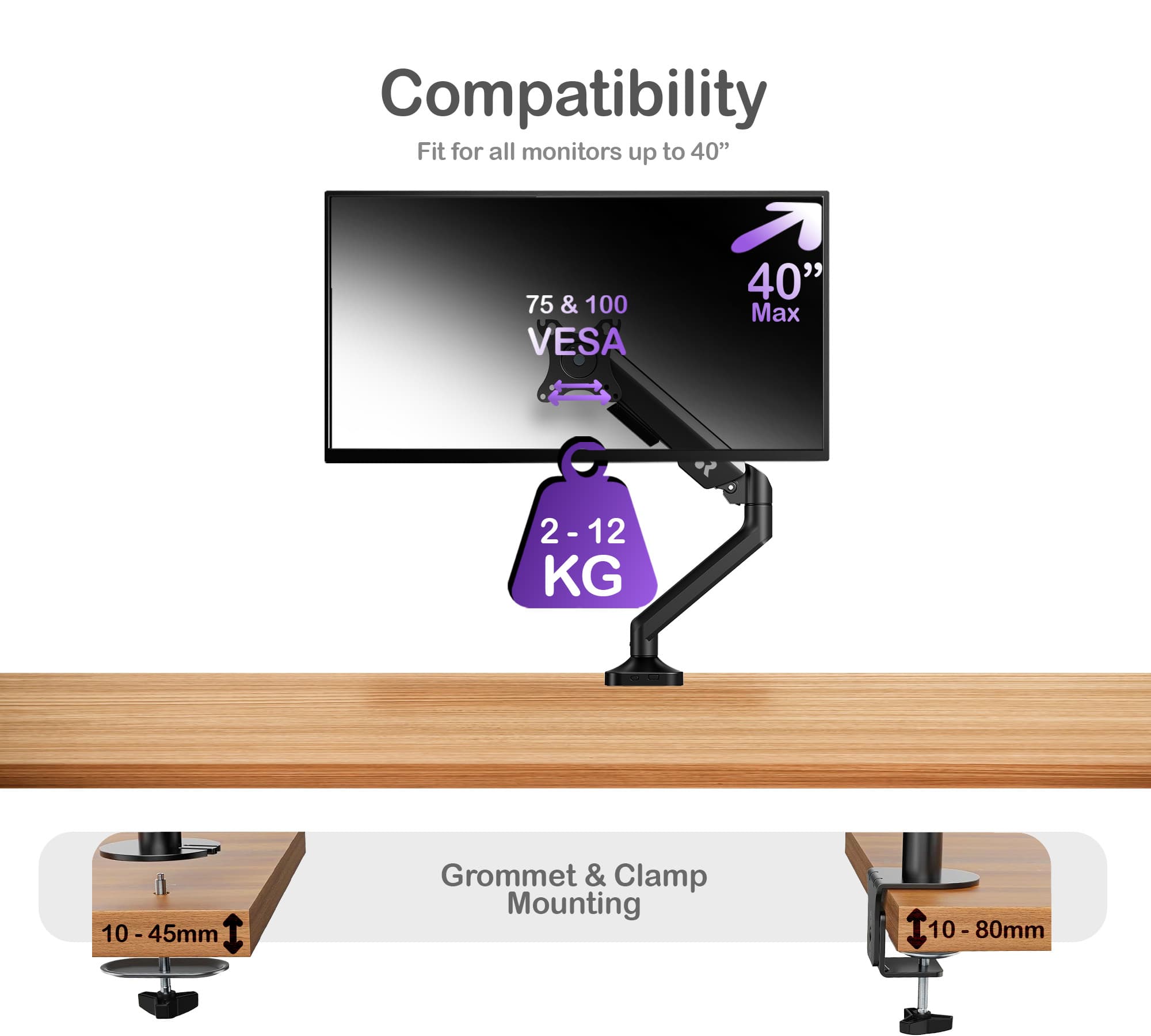 ORRO Pro Gen 2 - Single Monitor Arm