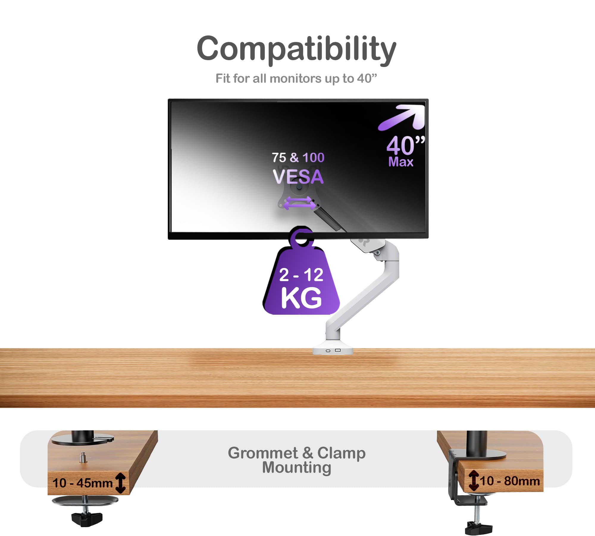 ORRO Pro Gen 2 - Single Monitor Arm